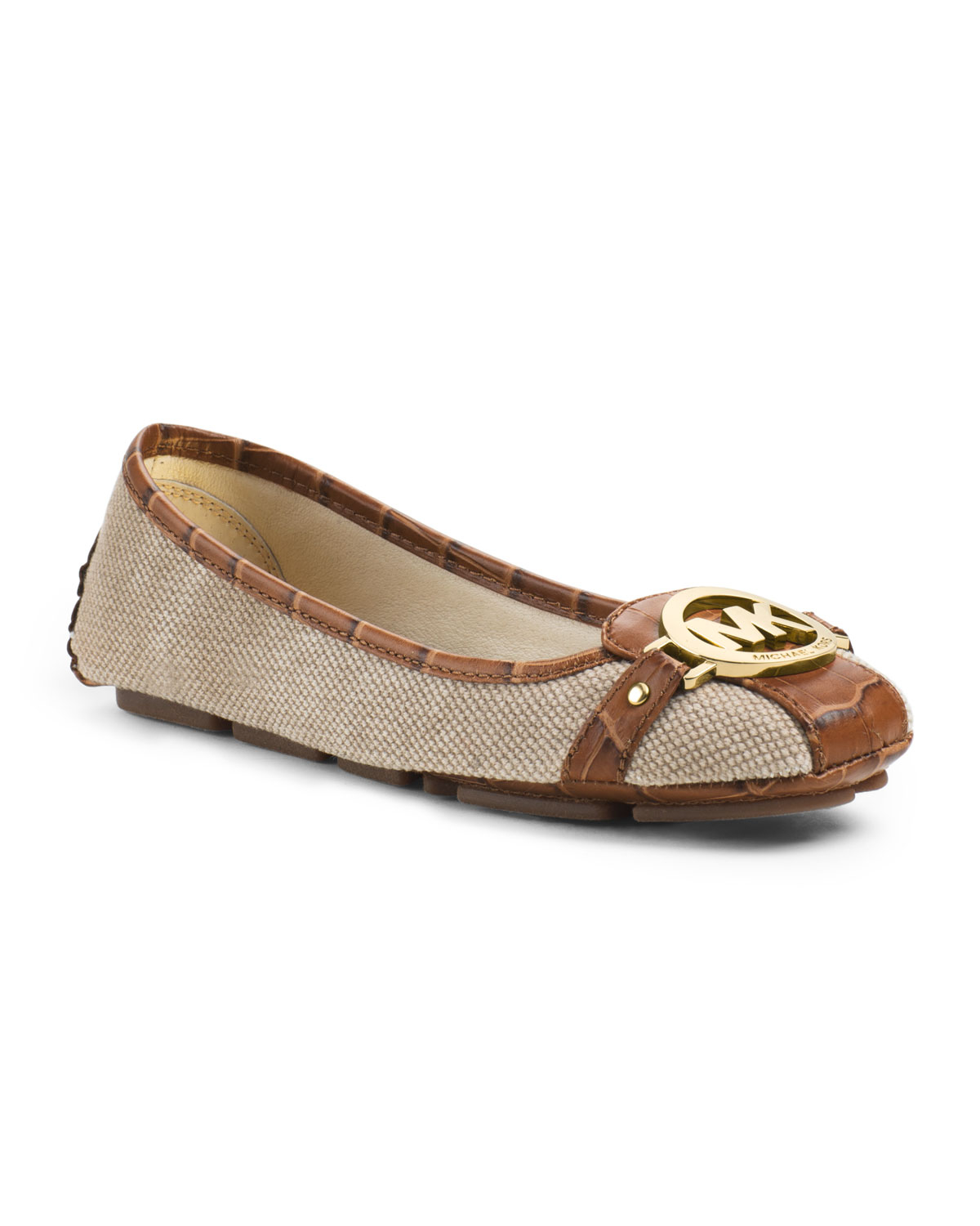 Michael Kors Michael Fulton Embossed Moccasin in Brown (HEMP) | Lyst