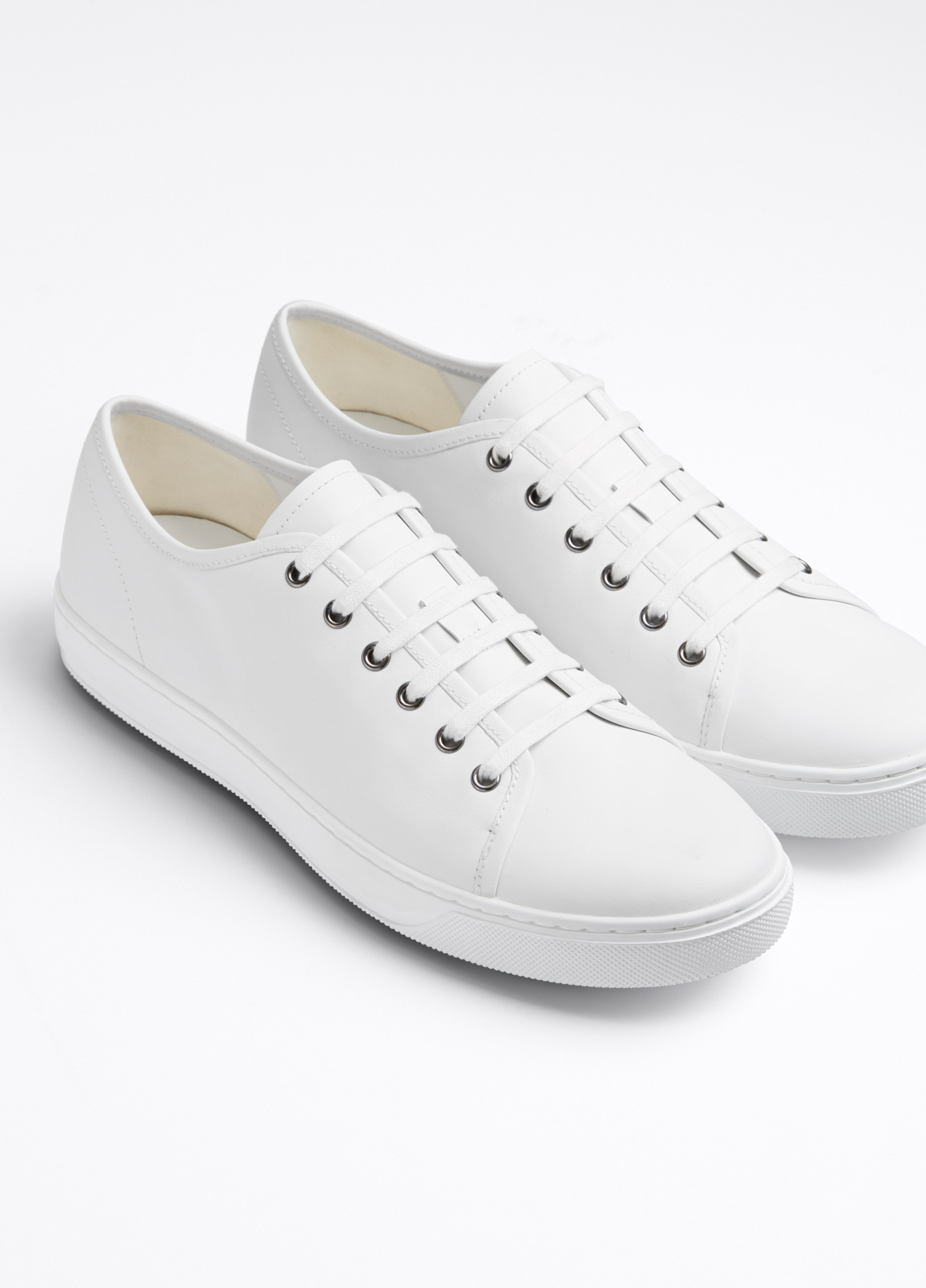 Vince Austin Leather Sneaker in White - Lyst