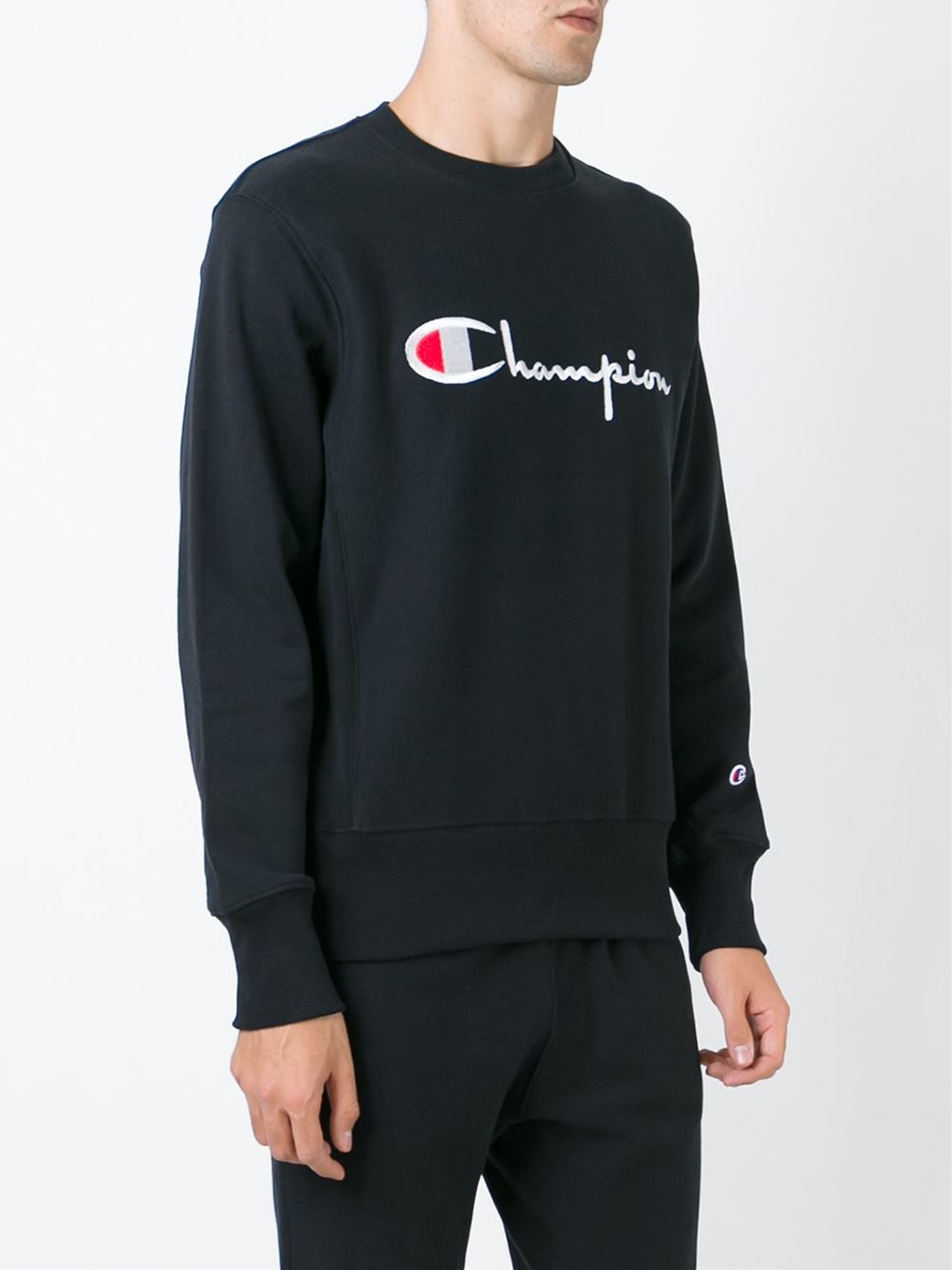 champion black sweatshirt womens