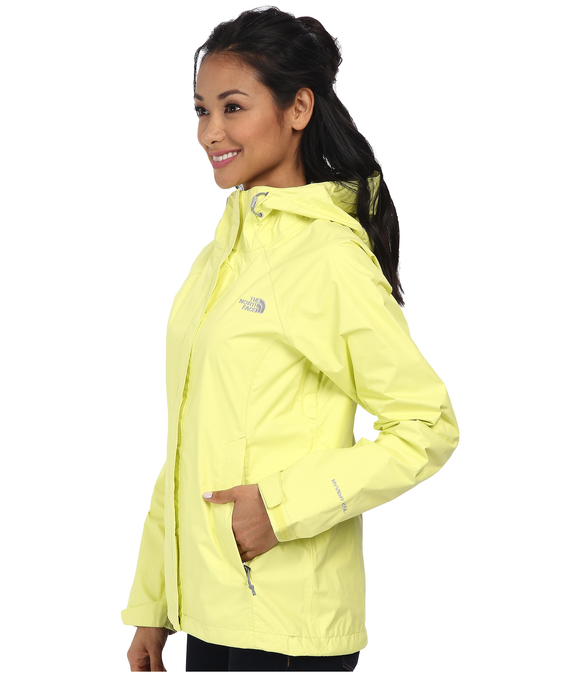 north face yellow venture jacket