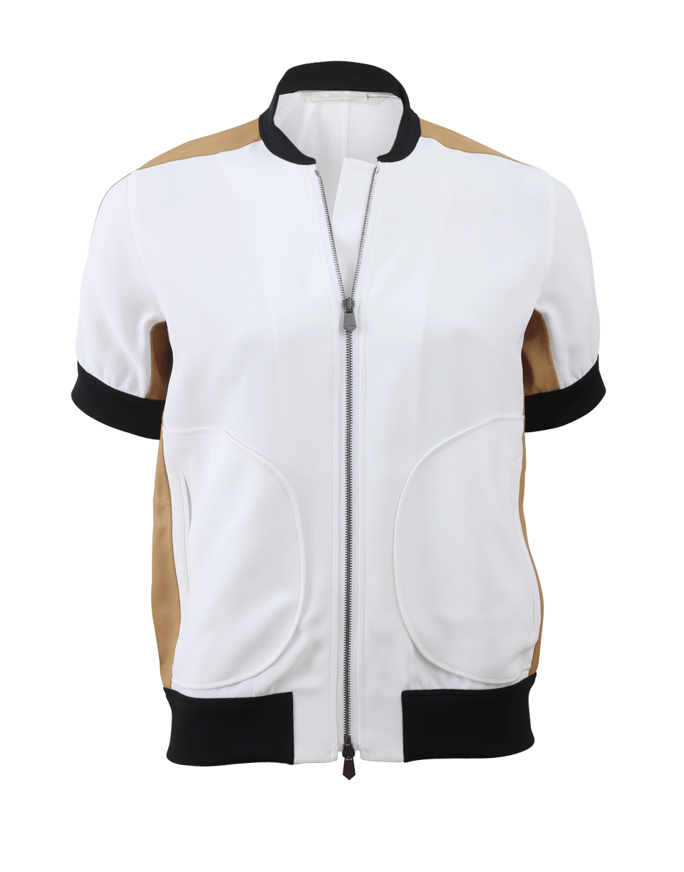 Lyst - Reed Krakoff Short Sleeve Bomber Jacket in White