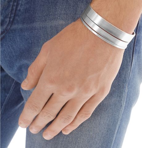 Le Gramme Matte Silver Cuff Set Of 3 in Silver for Men | Lyst