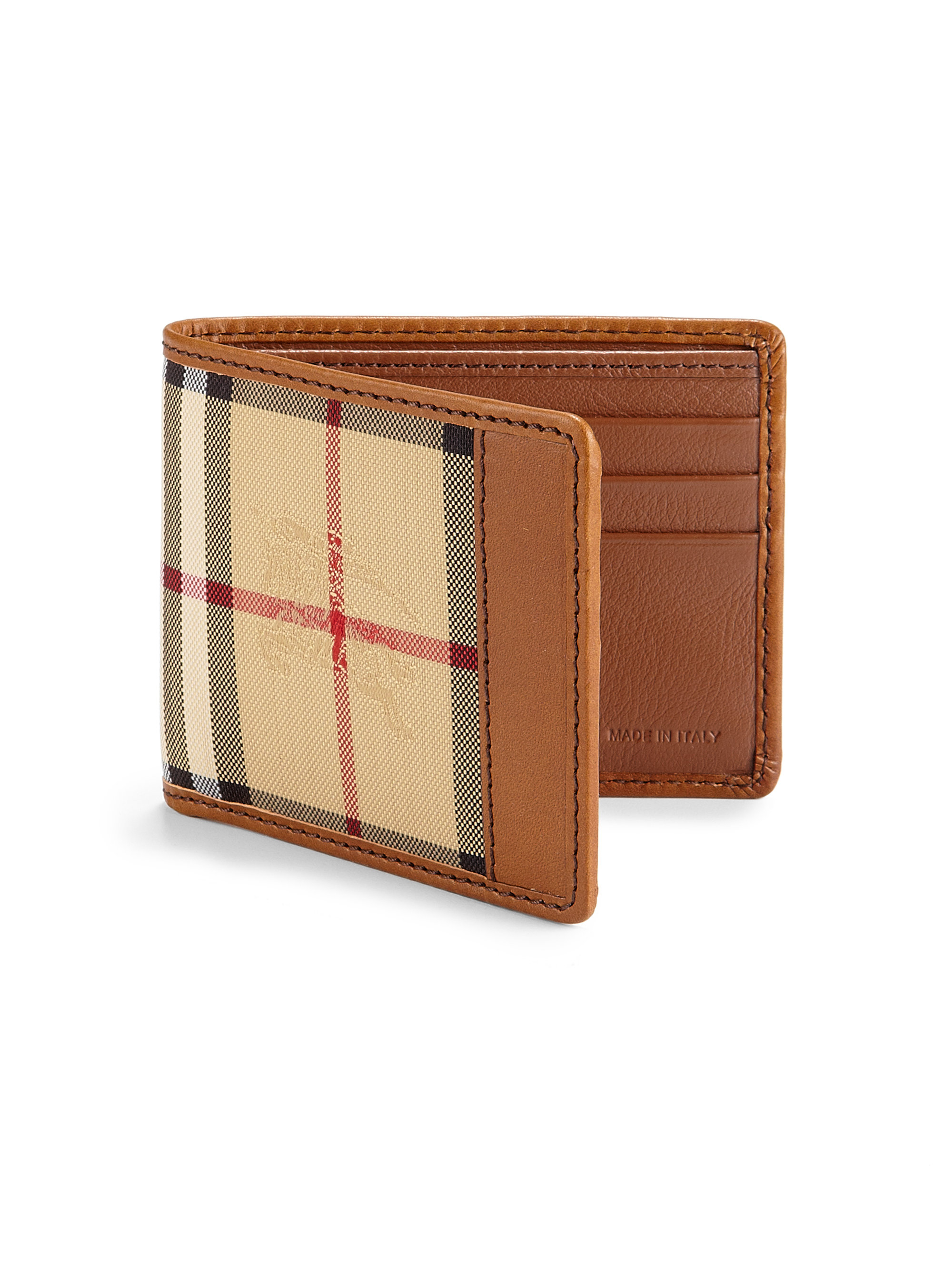 Burberry Horseferry Check Hipfold Wallet in Brown for Men (No Color) | Lyst