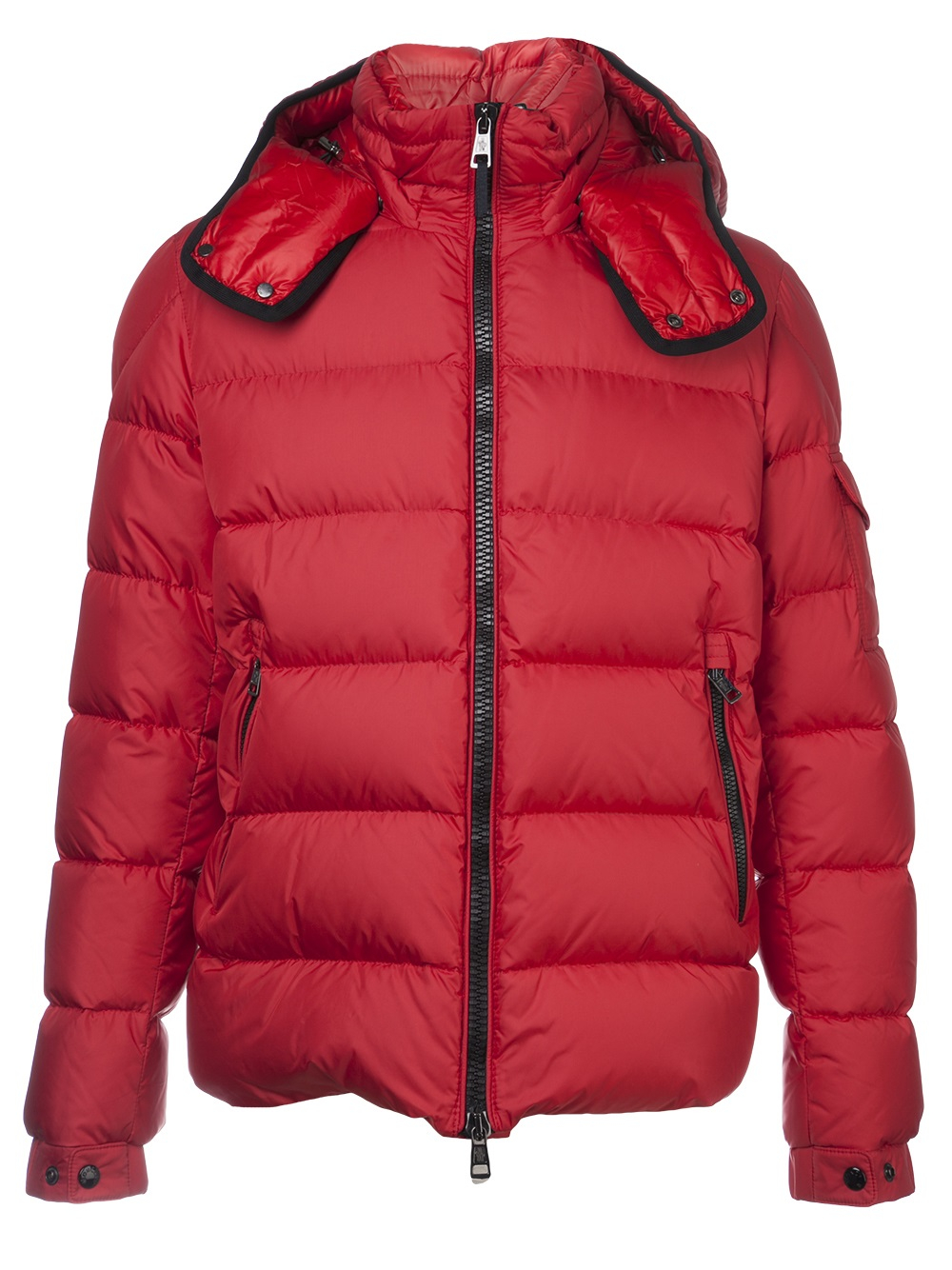 Lyst - Moncler Puffer Coat in Red for Men