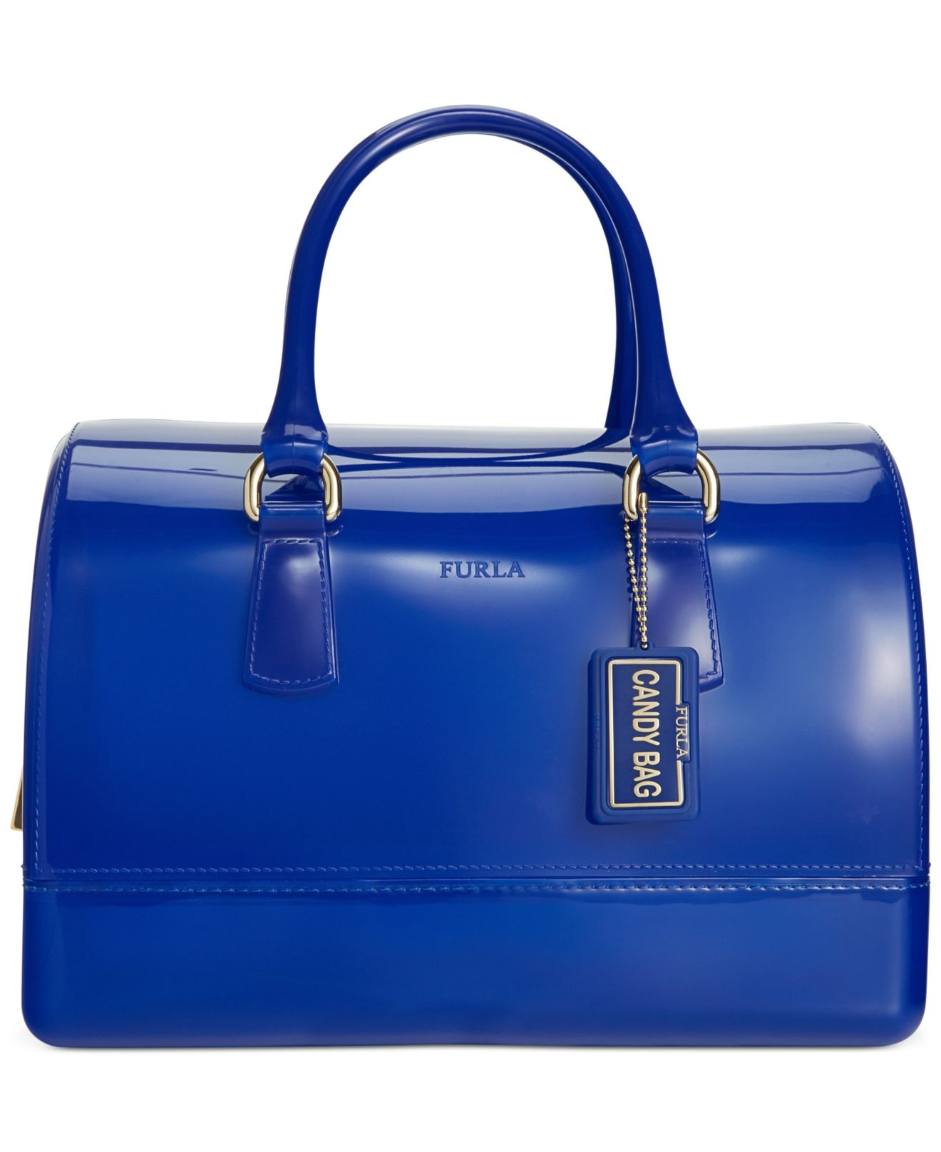 furla bauletto satchel in orange lyst furla bauletto satchel in orange lyst