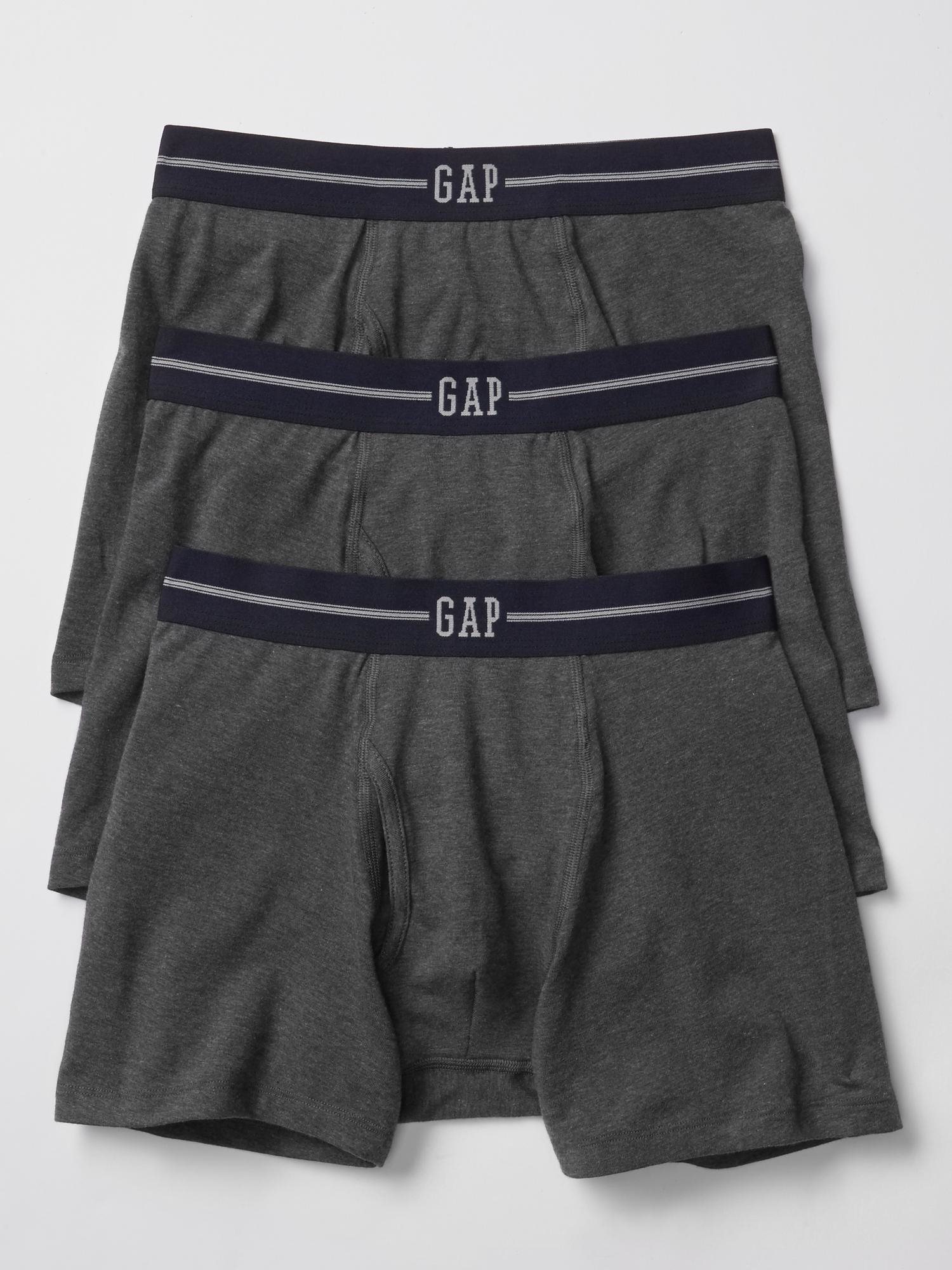 Gap Solid Boxer Briefs in Gray for Men (charcoal gray) | Lyst