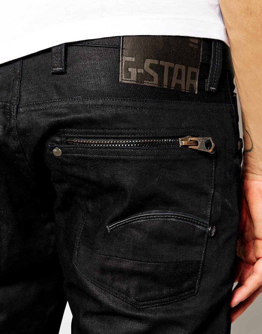 Lyst - G-Star RAW G Star Jeans Attacc Low Straight Black 3D Aged in