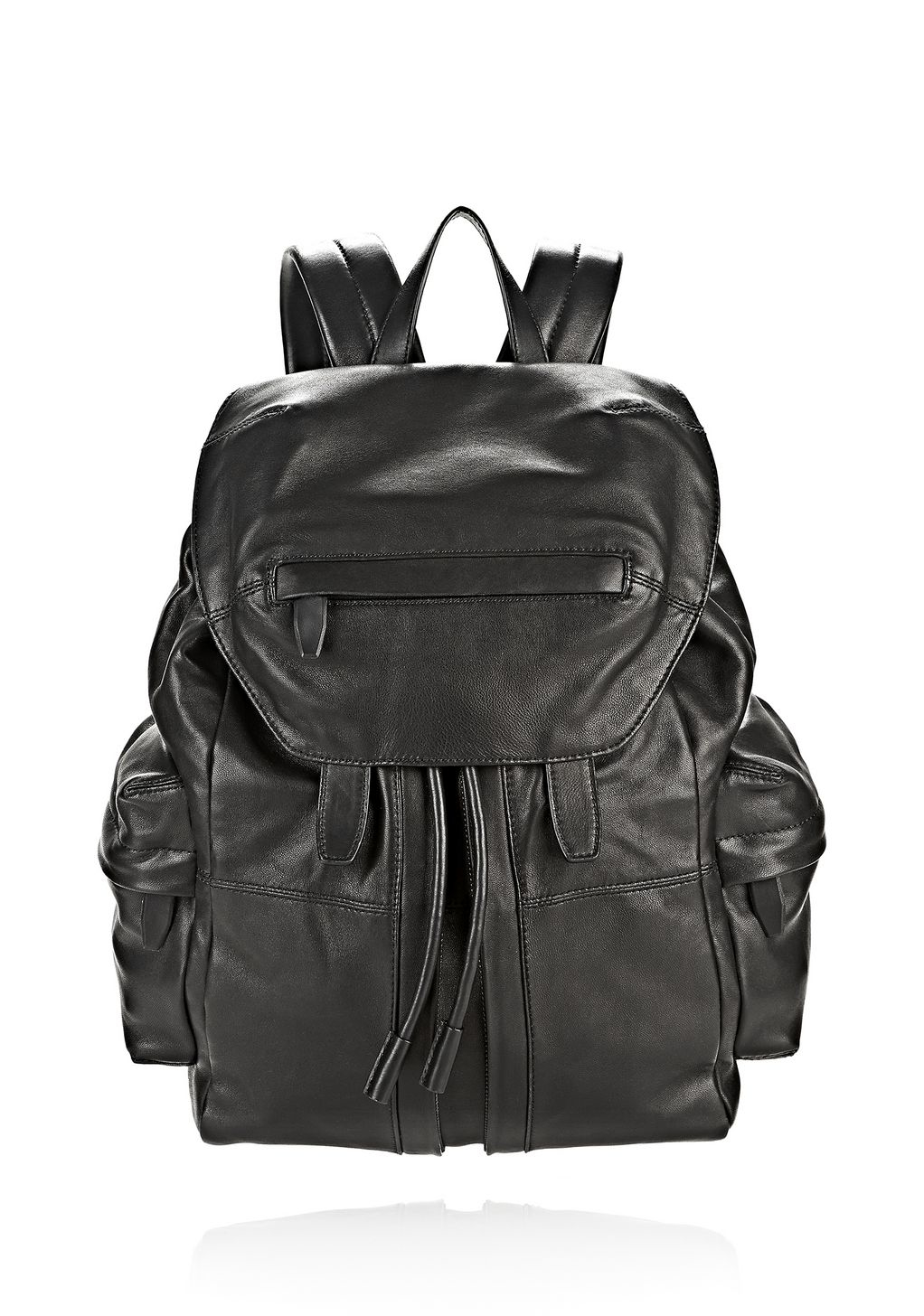 Lyst - Alexander wang Marti Backpack In Washed Black With Matte Black ...