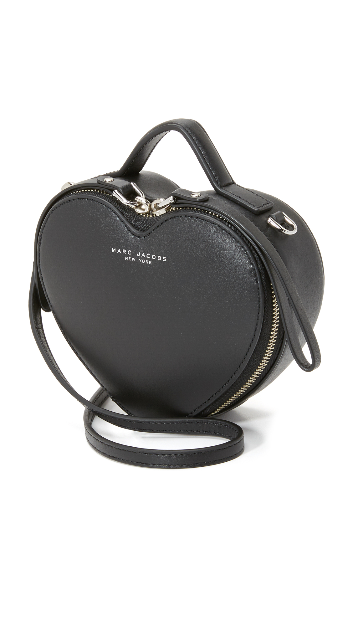 Lyst Marc Jacobs Heart Cross Body Bag in Black