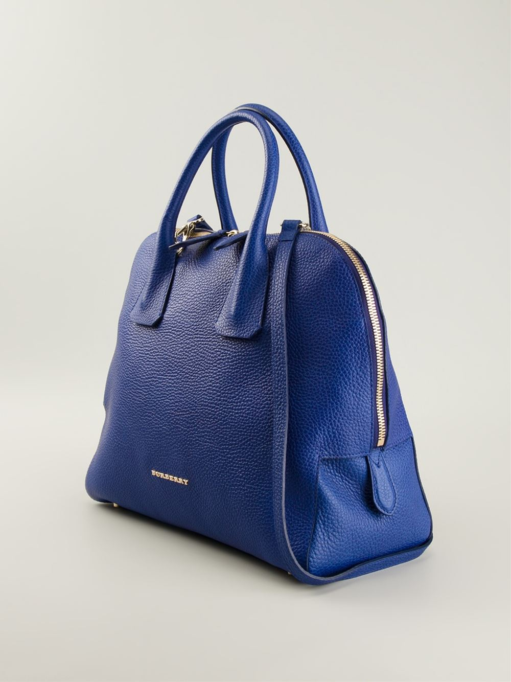 Lyst - Burberry Medium Bowling Bag in Blue