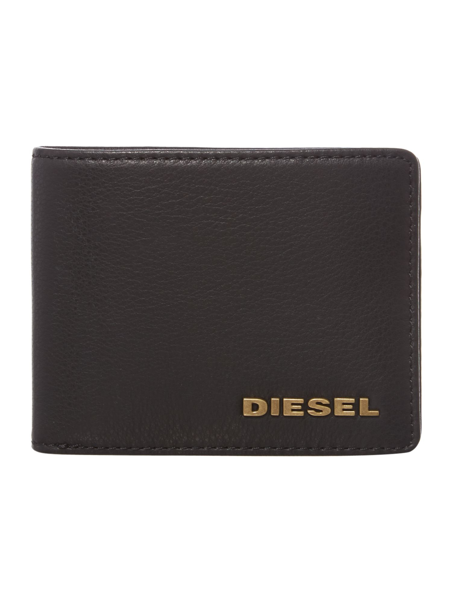 Diesel Logo Billfold Wallet in Black for Men | Lyst