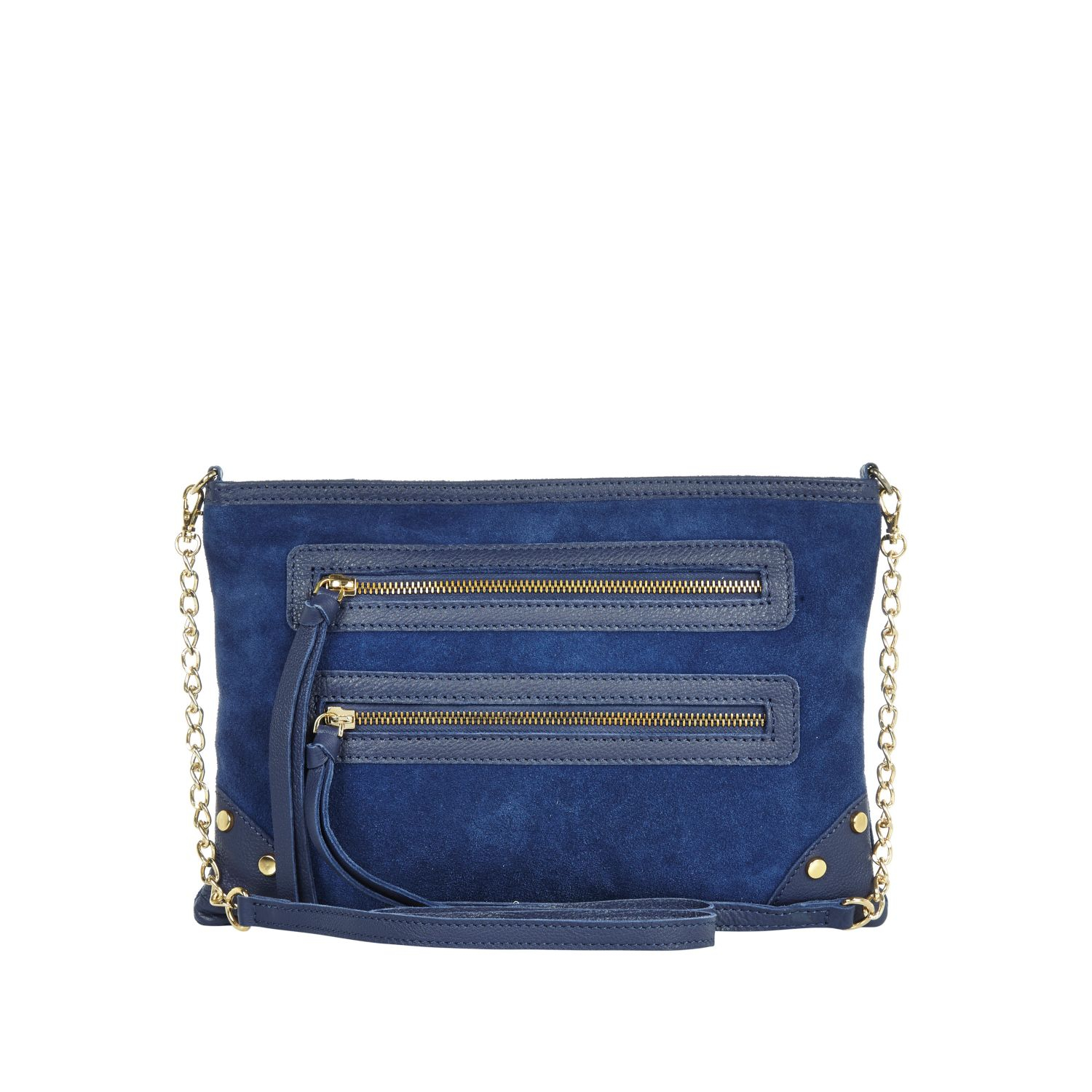 River Island Navy Blue Suede Cross Body Bag in Blue (navy) | Lyst