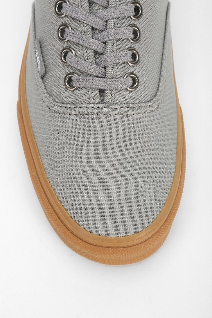 Lyst Vans Authentic Gum Sole Womens Lowtop Sneaker In Gray