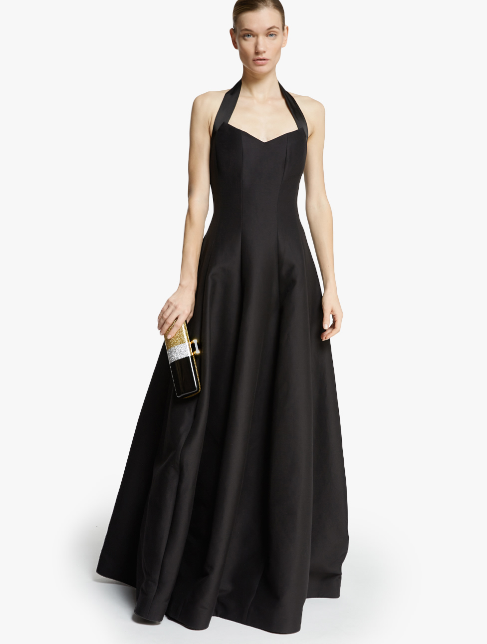 halston halter gown