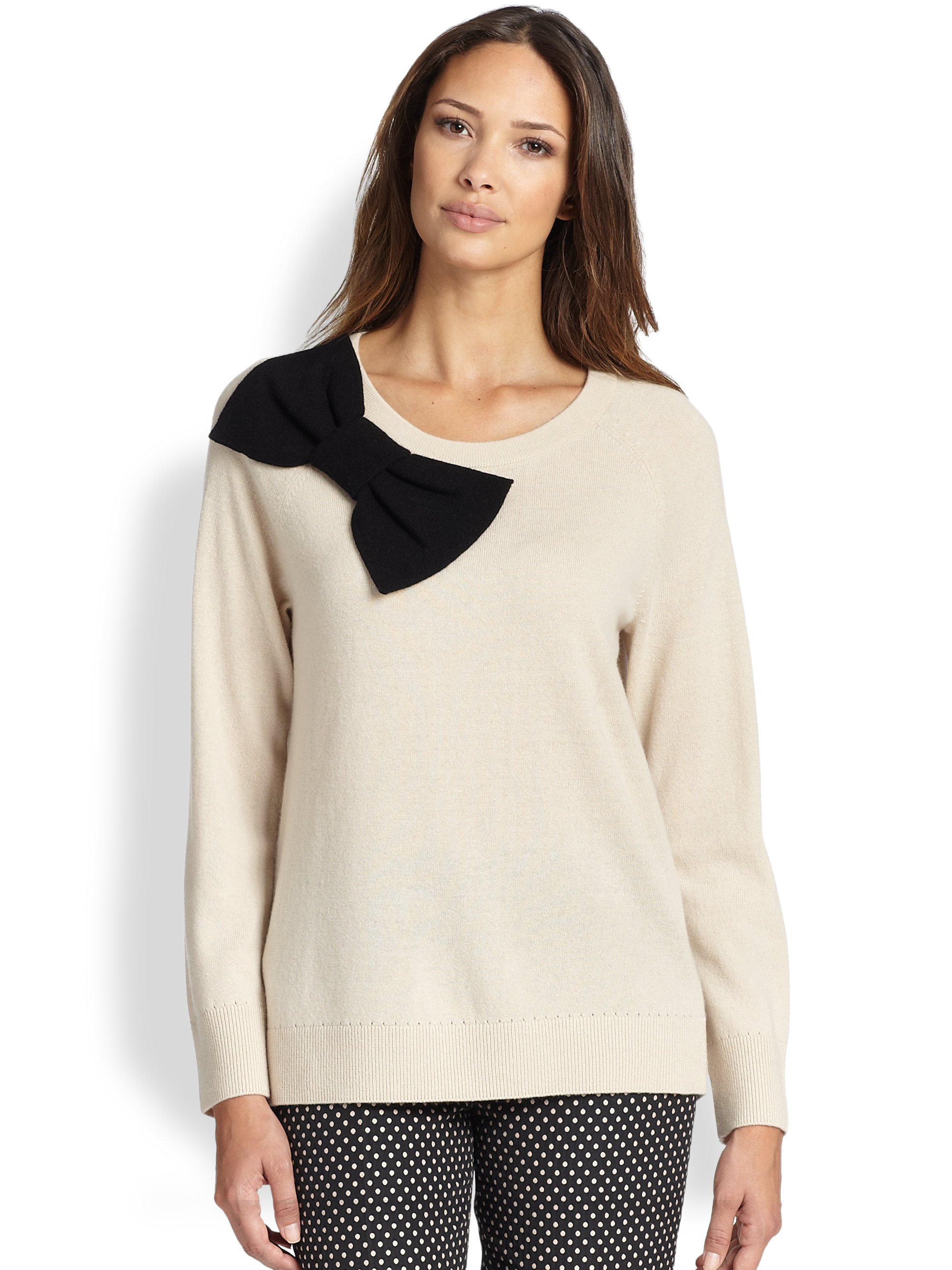 Lyst - Kate Spade New York Raglan Bow-detail Sweater in ...