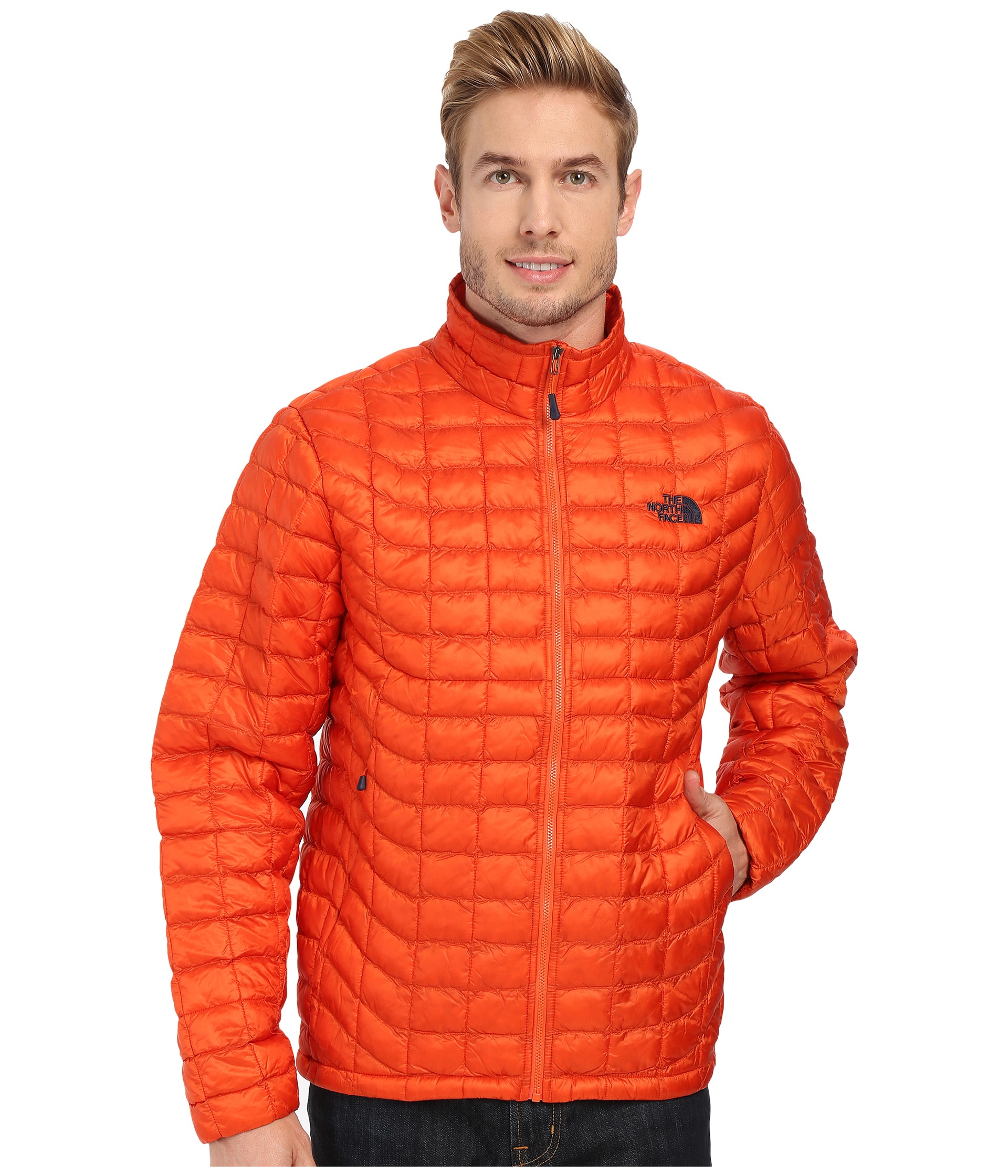 north face orange thermoball 