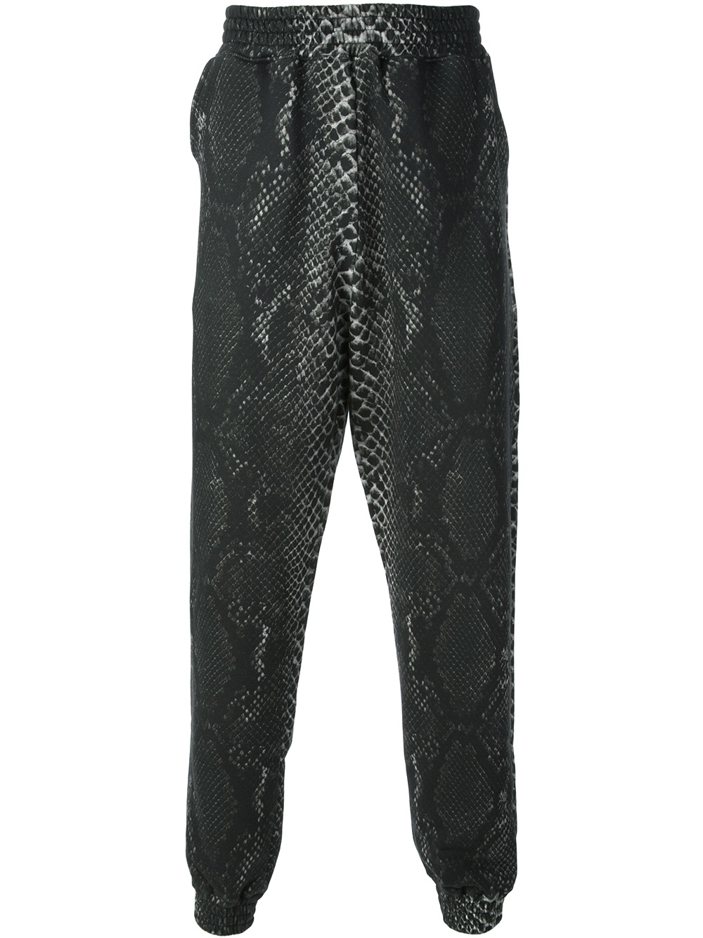 green snakeskin trousers