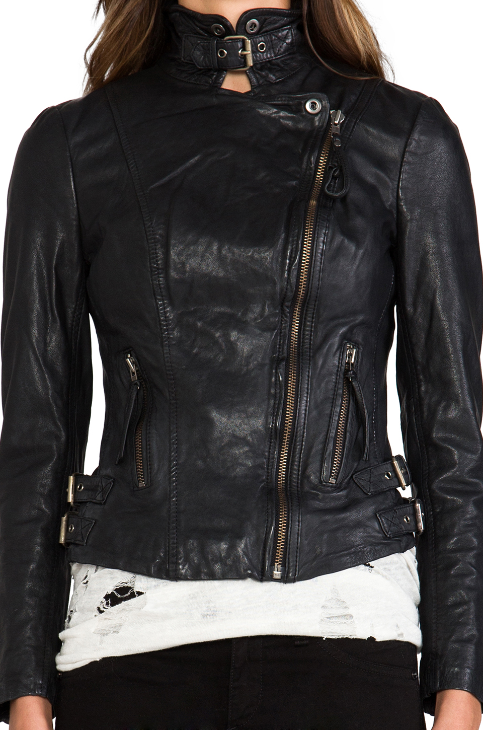 Lyst Muubaa Reval Moto Jacket In Black Gallery