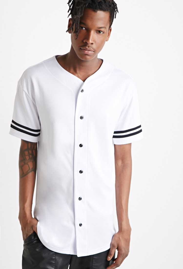 white baseball jersey men