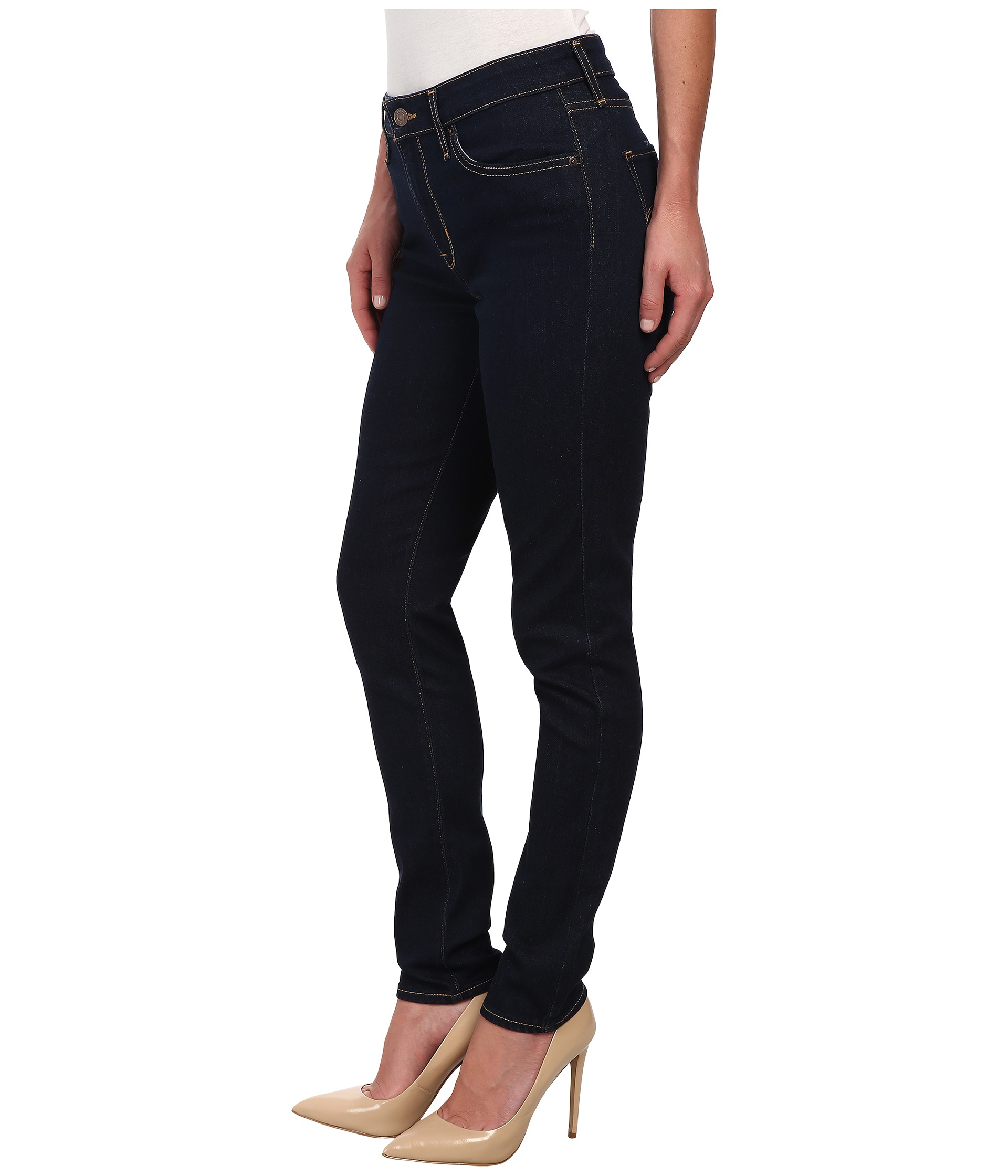 721 high rise skinny jeans black