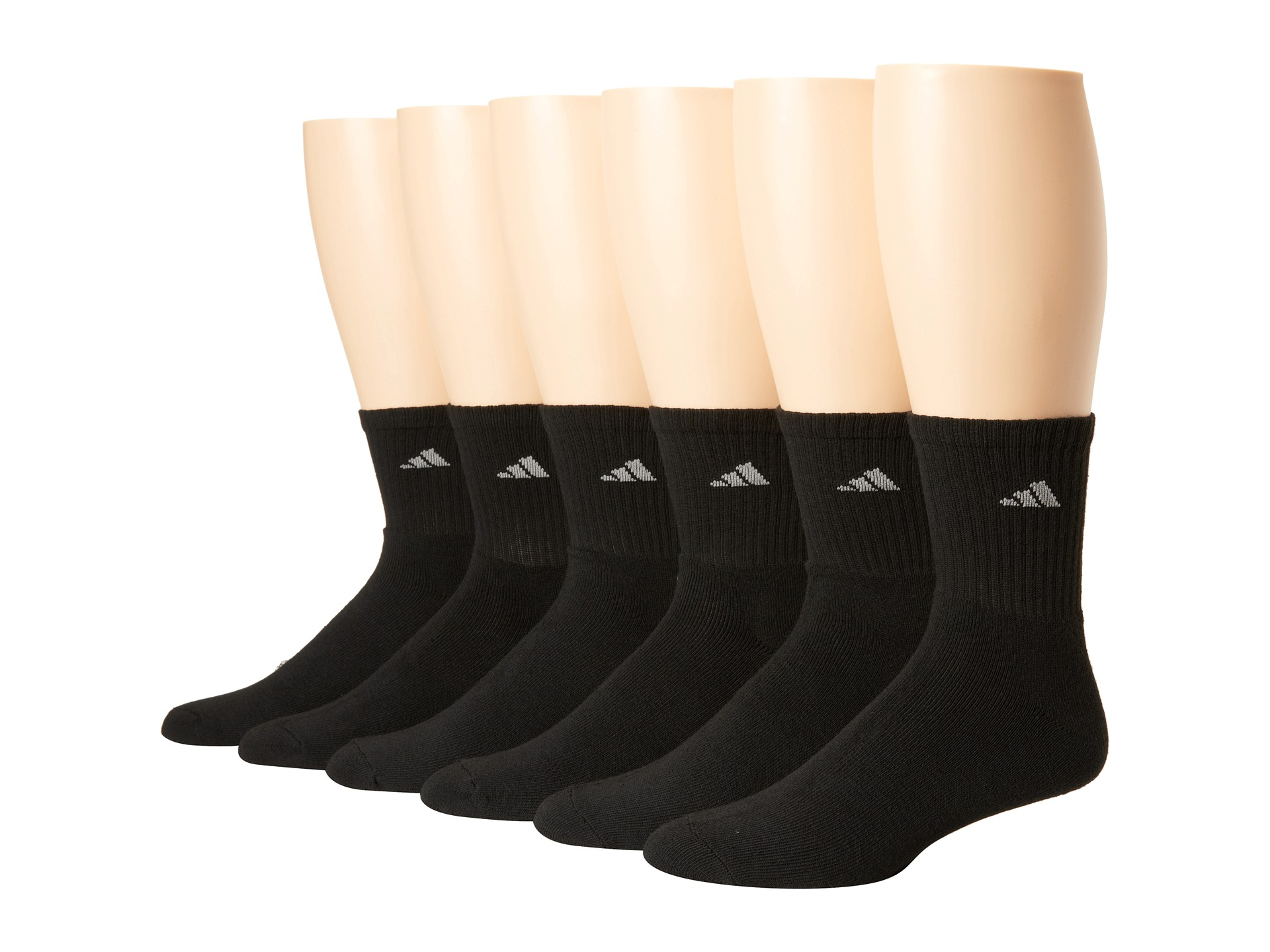 Adidas originals Athletic 6pack Midcrew Socks in Black for Men Lyst