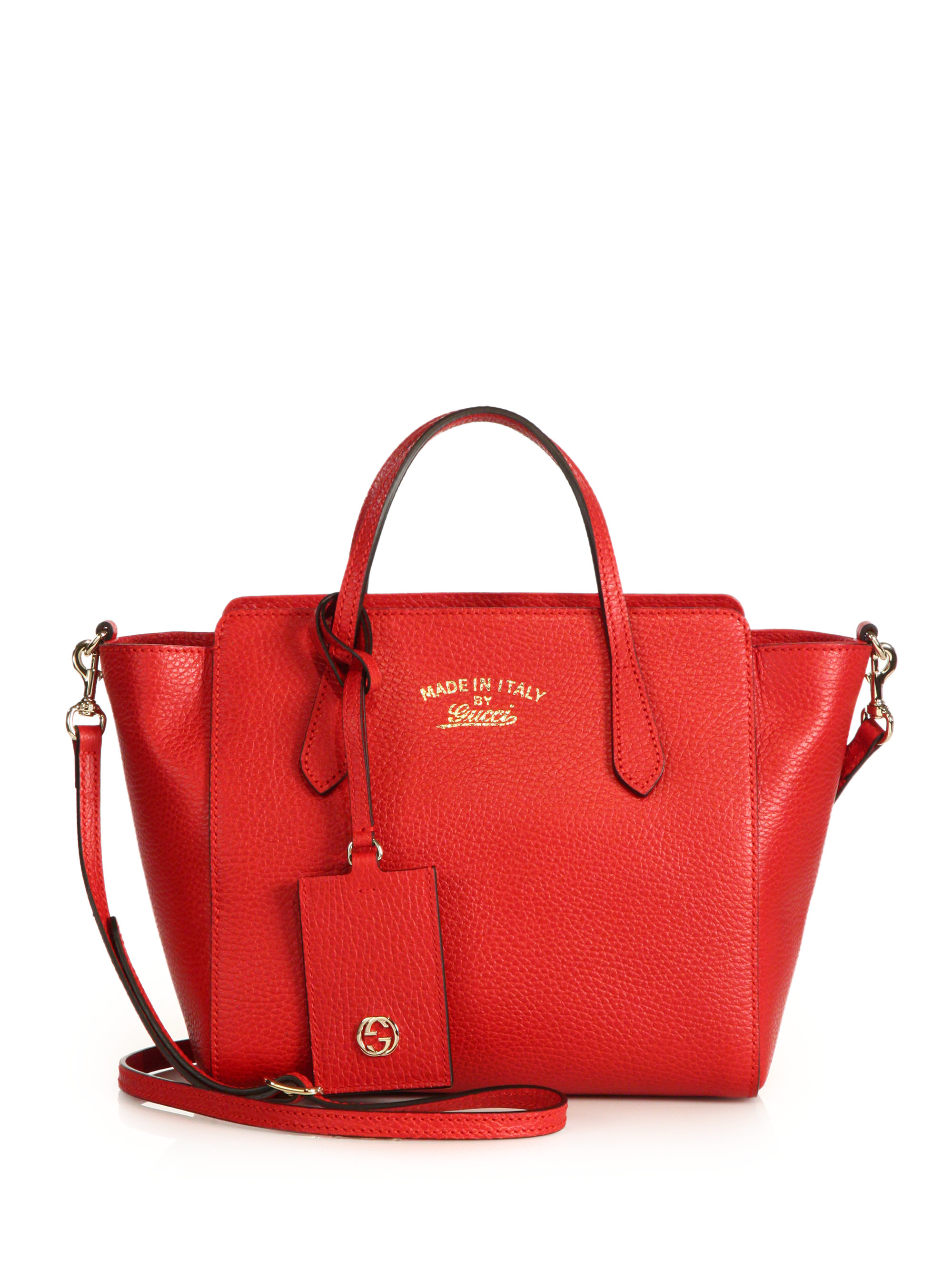 Lyst - Gucci Swing Small Crossbody Bag in Red
