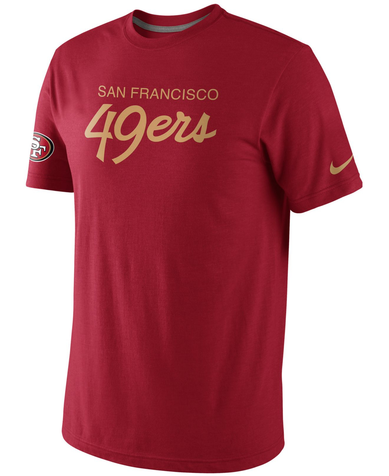 Nike Men'S San Francisco 49Ers Tri-Script T-Shirt in Red for Men - Lyst