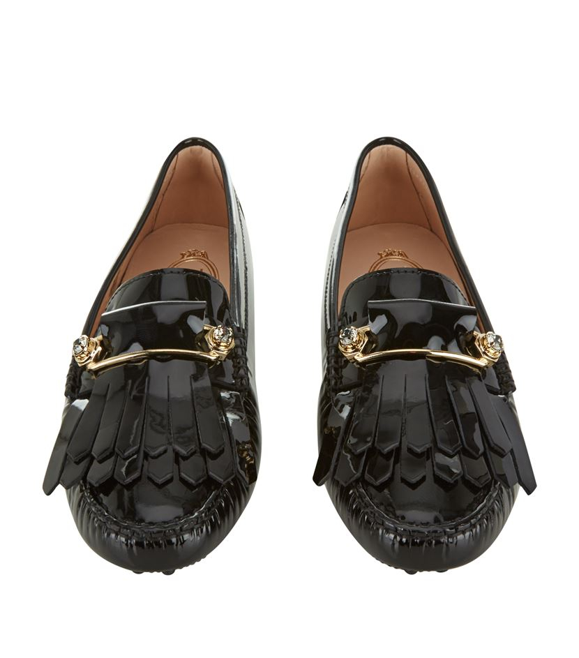 patent leather driving shoes