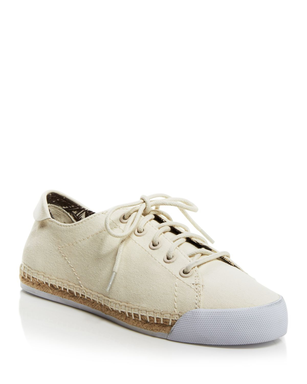 Lyst - Tory Burch Flat Lace Up Sneakers - Espadrille in White