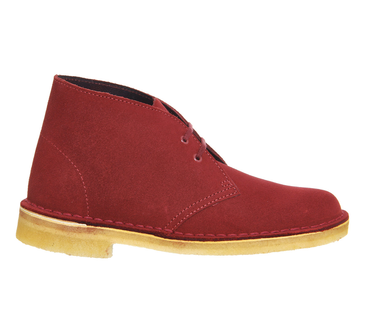 Clarks Desert Boots in Red | Lyst