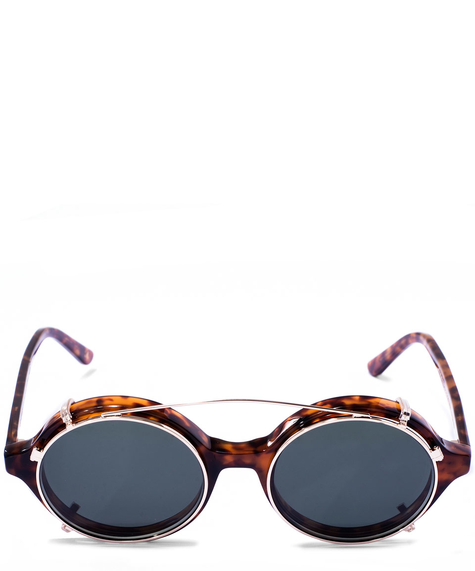 kjobenhavn Brown Doc Raven ClipOn Sunglasses in Brown for Men Lyst kjobenhavn Brown Doc Raven ClipOn Sunglasses in Brown for Men Lyst