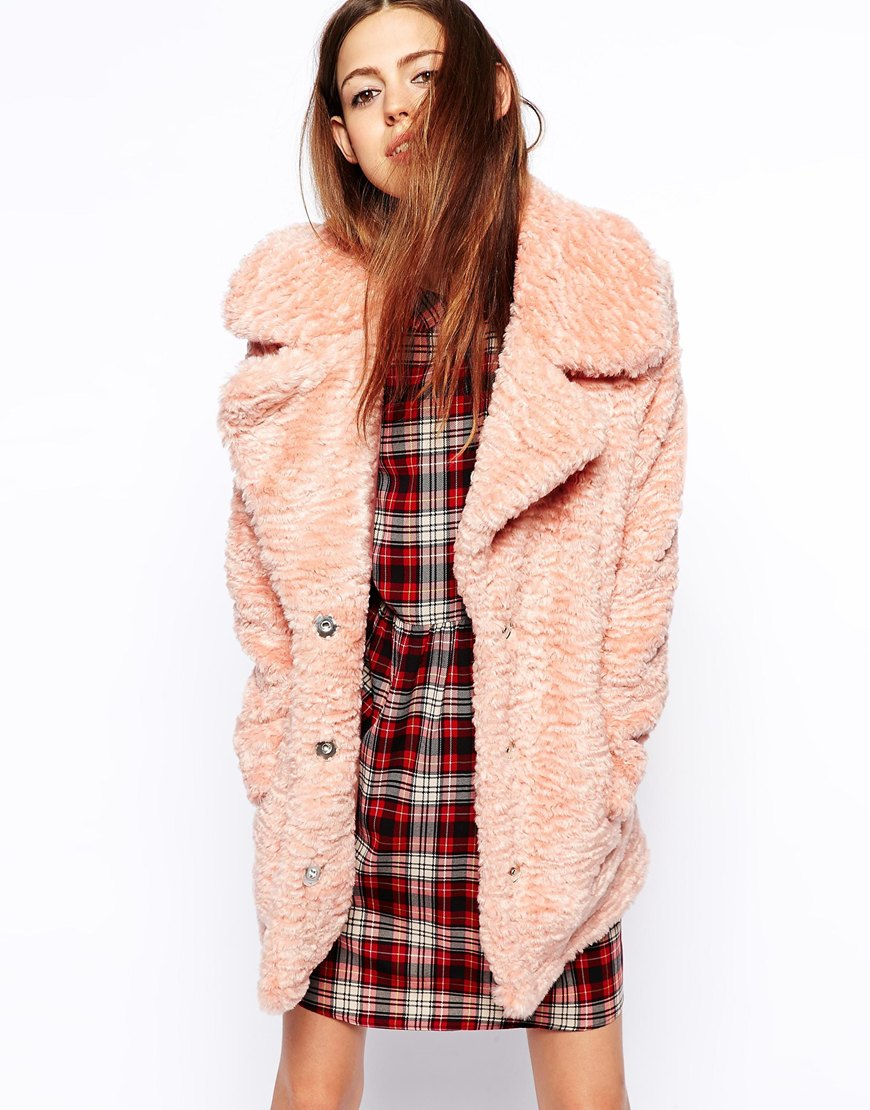 Pink Pea Coat Tradingbasis Can Teddy Bear Ears Faux Fur Coat Ing Trading Soompi Forums