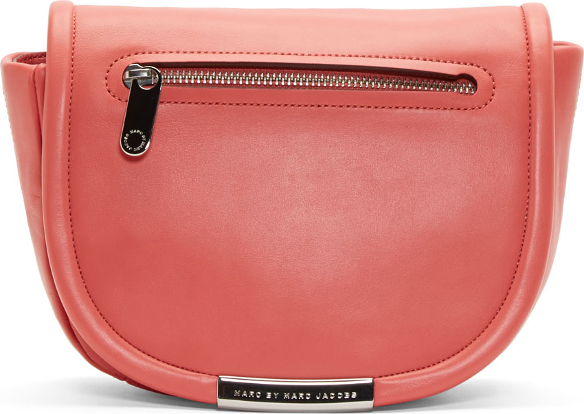 Marc by marc jacobs Pink Leather Luna Crossbody Bag in Pink | Lyst