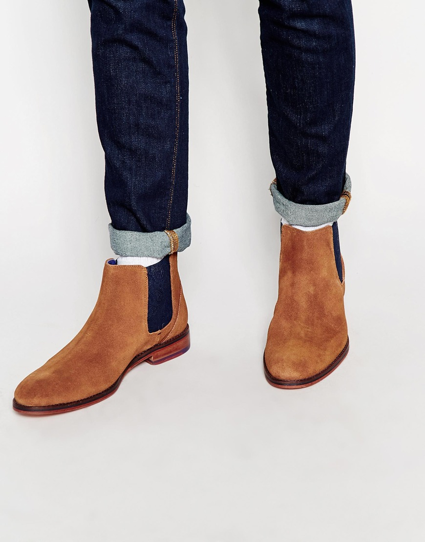 mens suede ankle boots uk