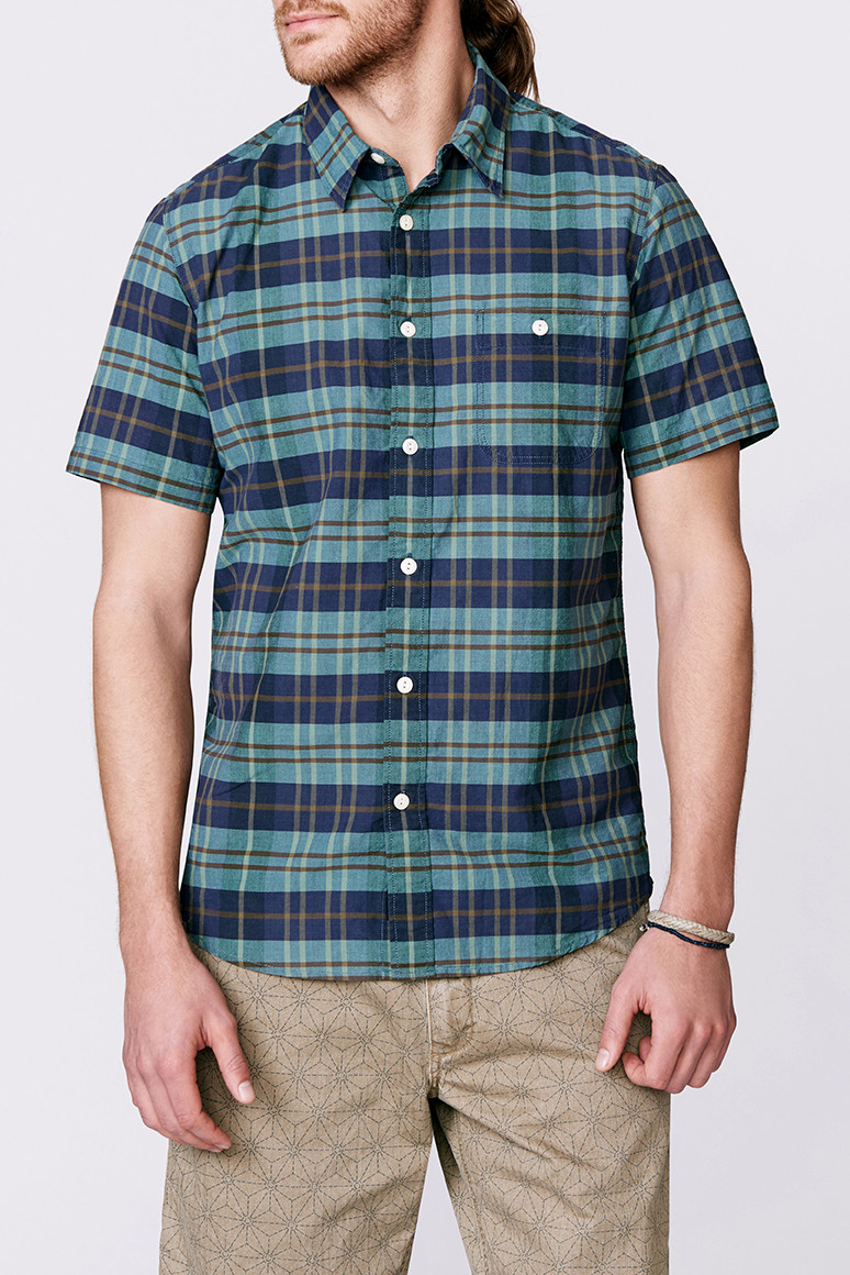 Lyst - Faherty Brand Ss Seasons Shirt in Green for Men