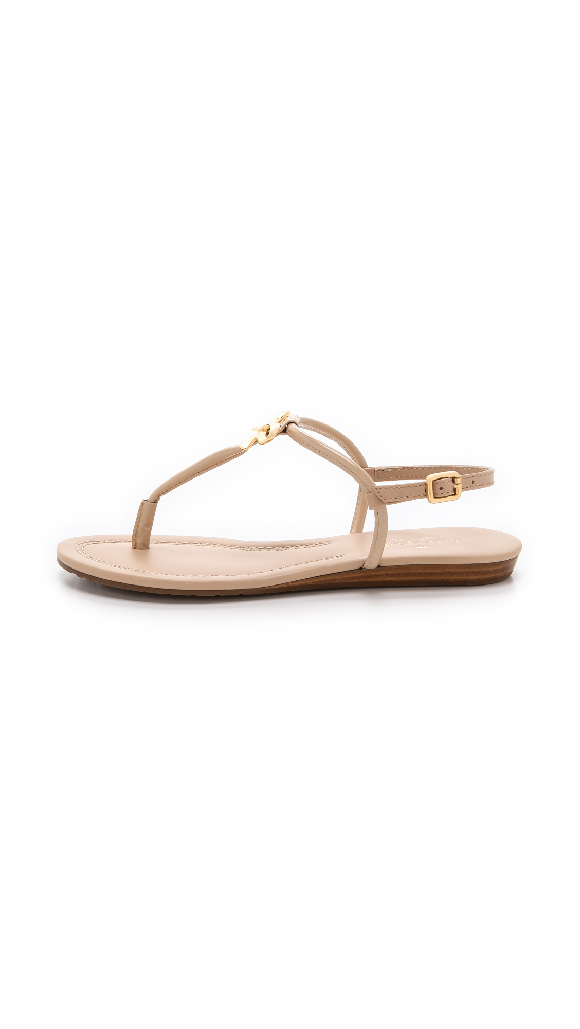Kate Spade Tracie Bow Thong Sandals in Powder (Natural) - Lyst