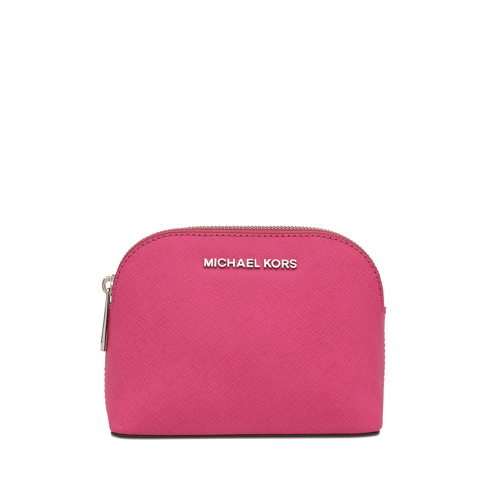 Lyst Michael Kors Cosmetics Bag Cindy Rhodium Travel Pouch In Pink Gallery Women S Michael Kors Cindy