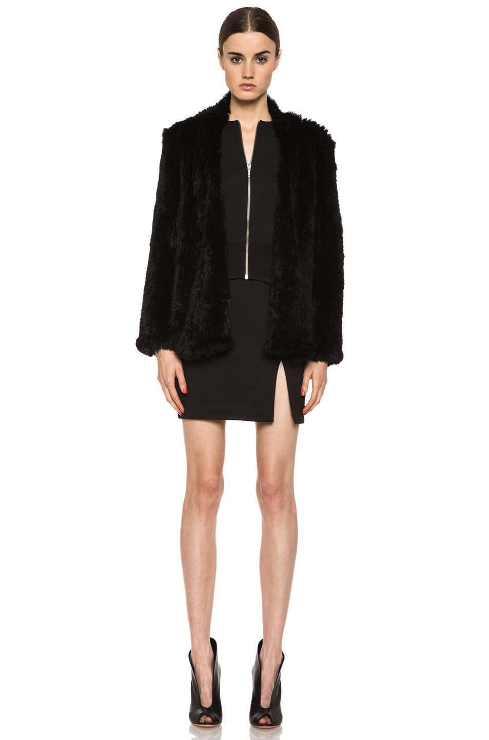 Knitted Fur Jacket Brown Mink With Rac Trim Gallery
