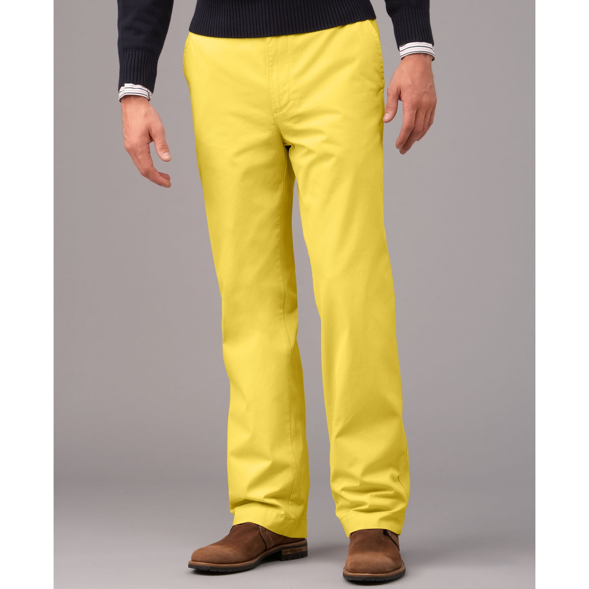 Tommy hilfiger Academy Chino Pants in Yellow for Men | Lyst