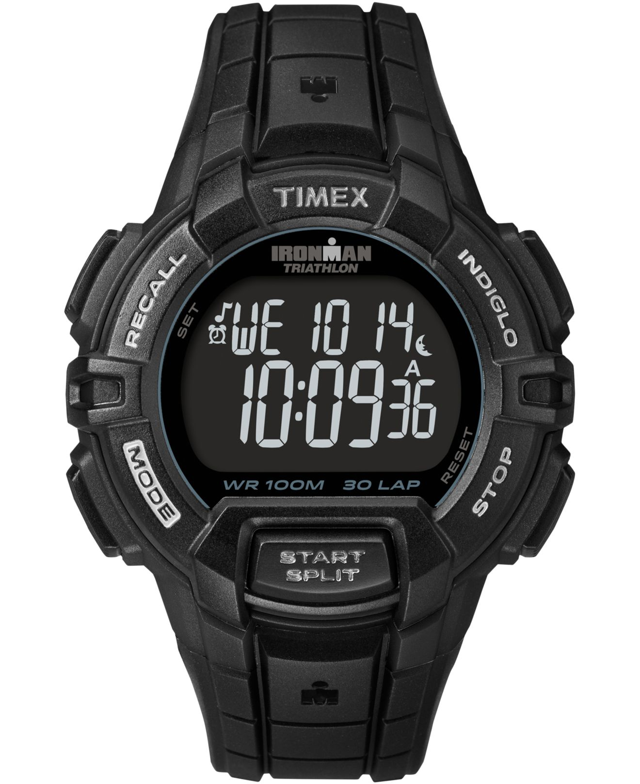 Timex Men's Digital Ironman 30 Lap Black Resin Strap Watch 45mm T5k793um in Black for ...1320 x 1616