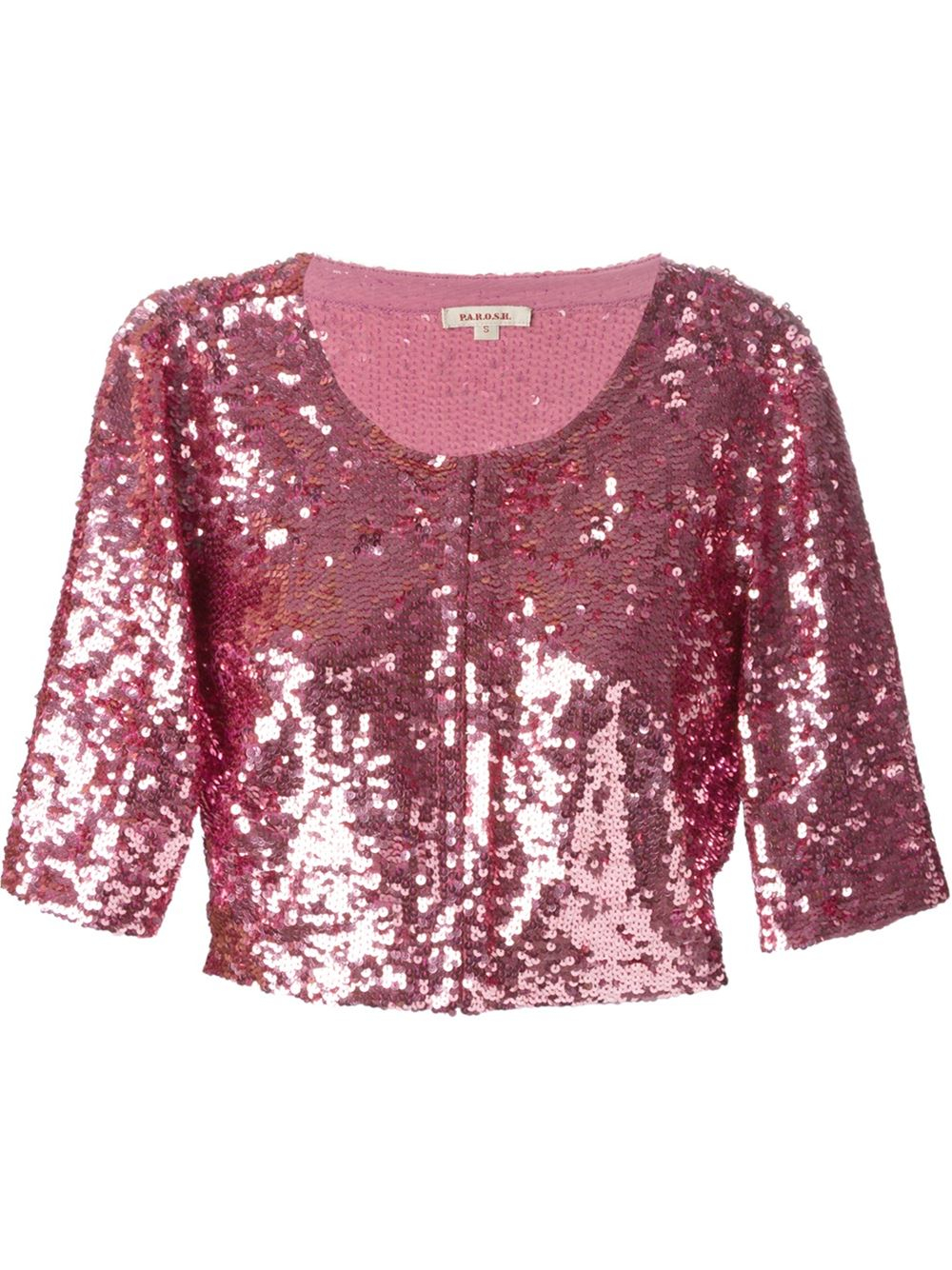 P.a.r.o.s.h. Sequin Bolero Jacket in Pink (pink & purple) | Lyst