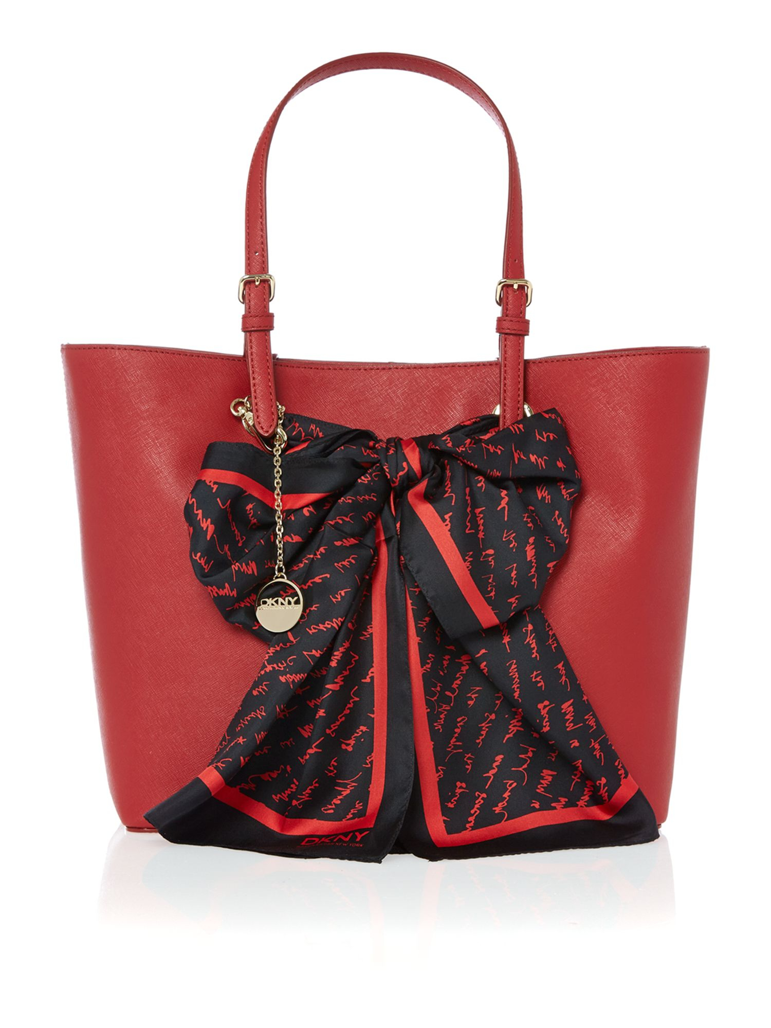 Dkny Red Scarf Tote Bag in Red | Lyst