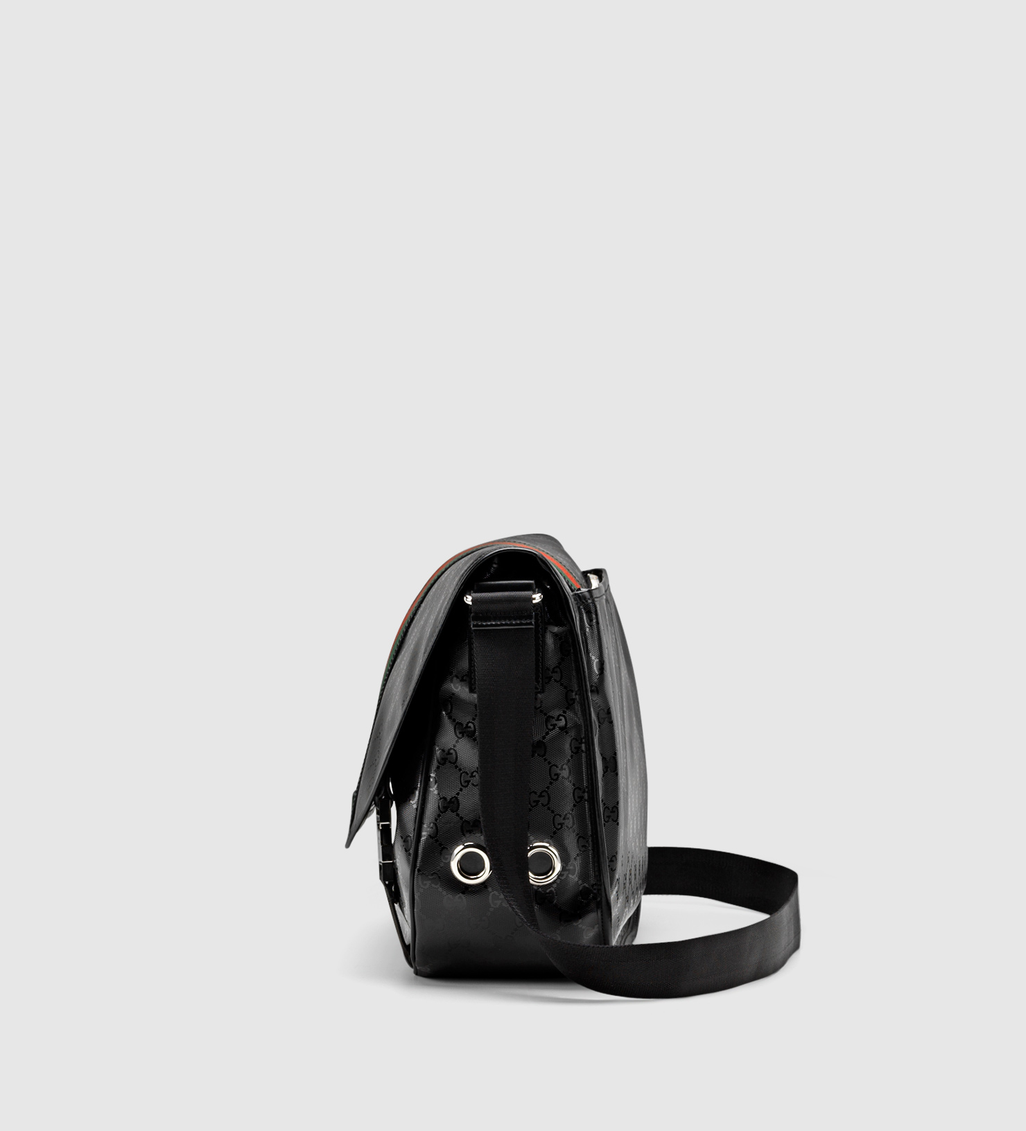 Gucci Medium Gg Imprimé Messenger Bag in Black for Men - Lyst