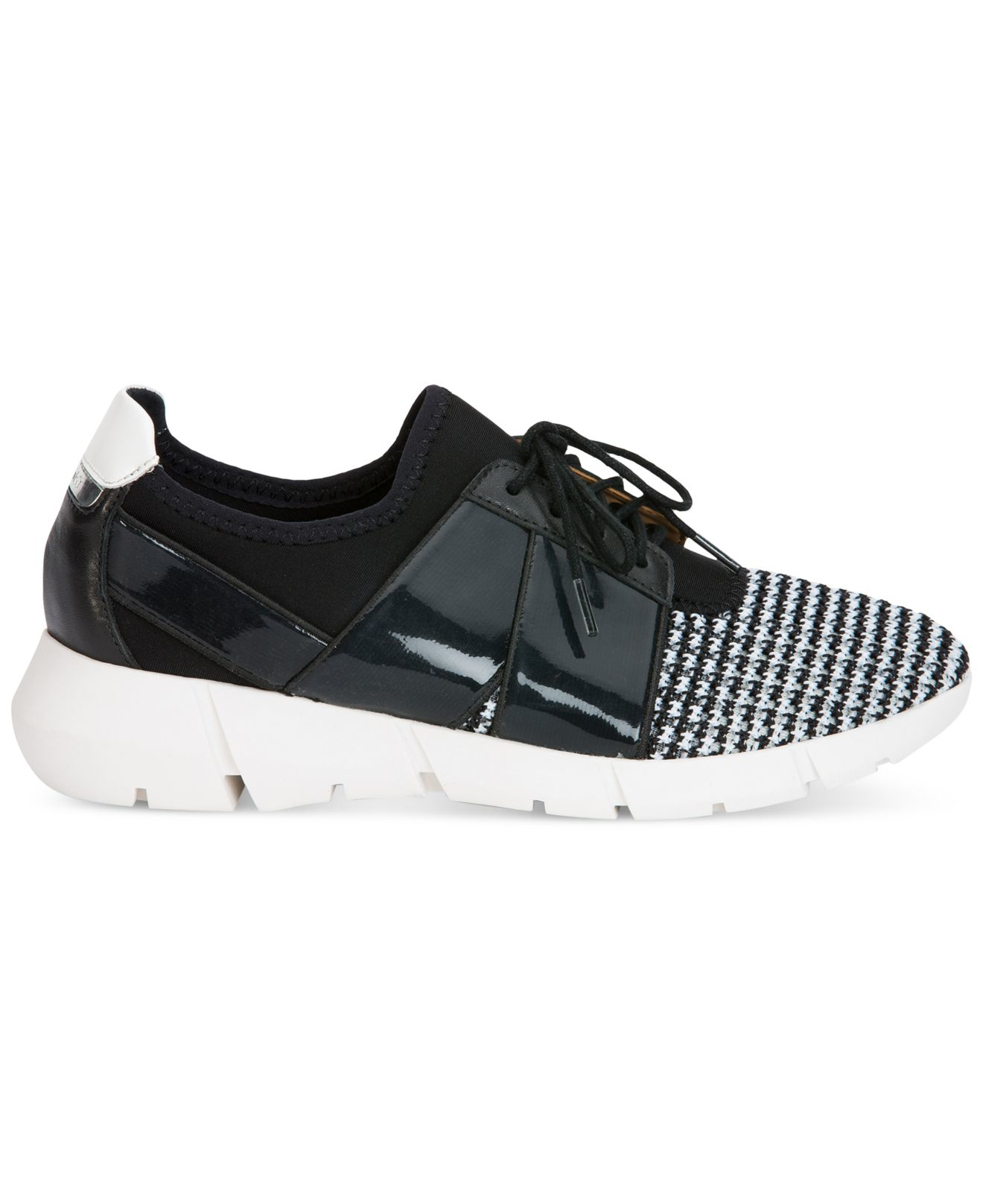 Lyst - Calvin klein Women's Wisteria Lace-up Sneakers in Black
