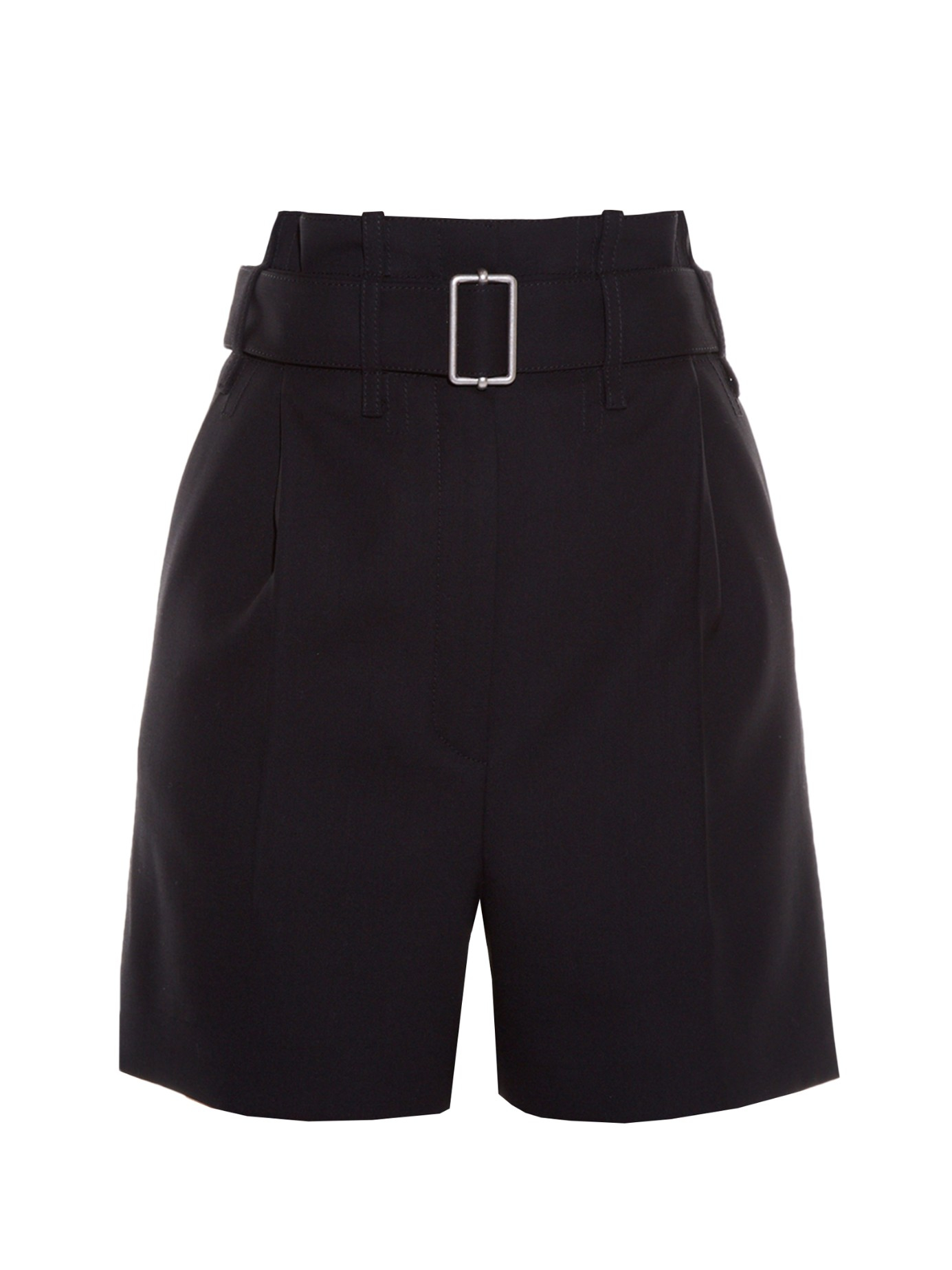 Balenciaga Paperbag-waist Shorts in Black | Lyst