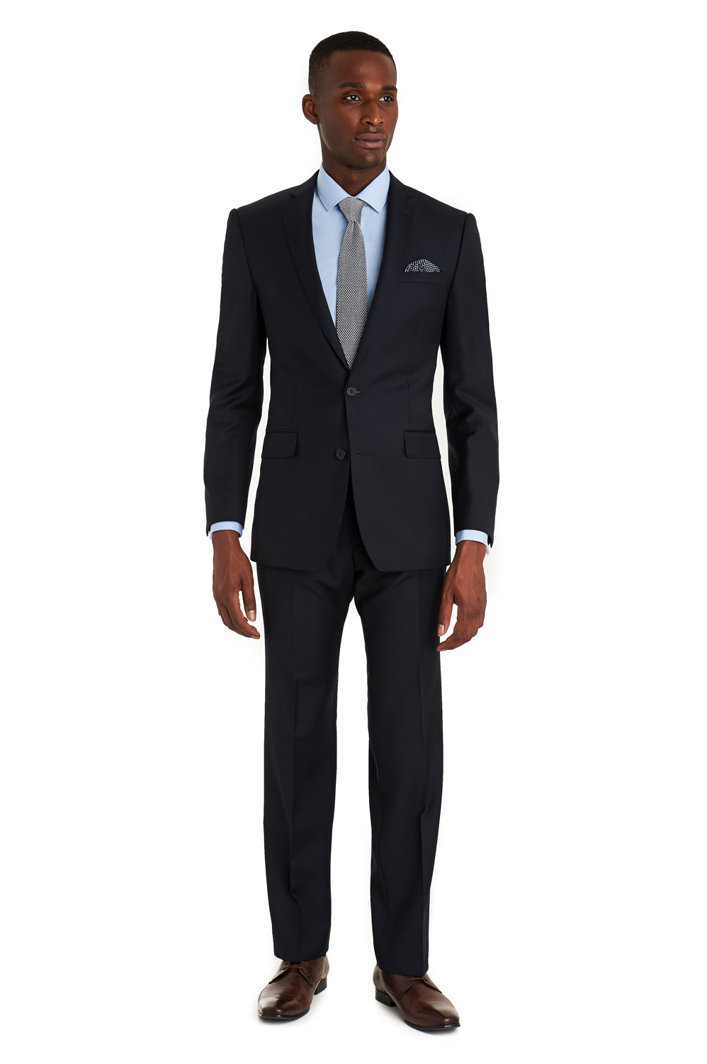 French Connection Slim Fit Plain Navy Suit in Blue for Men (navy) | Lyst