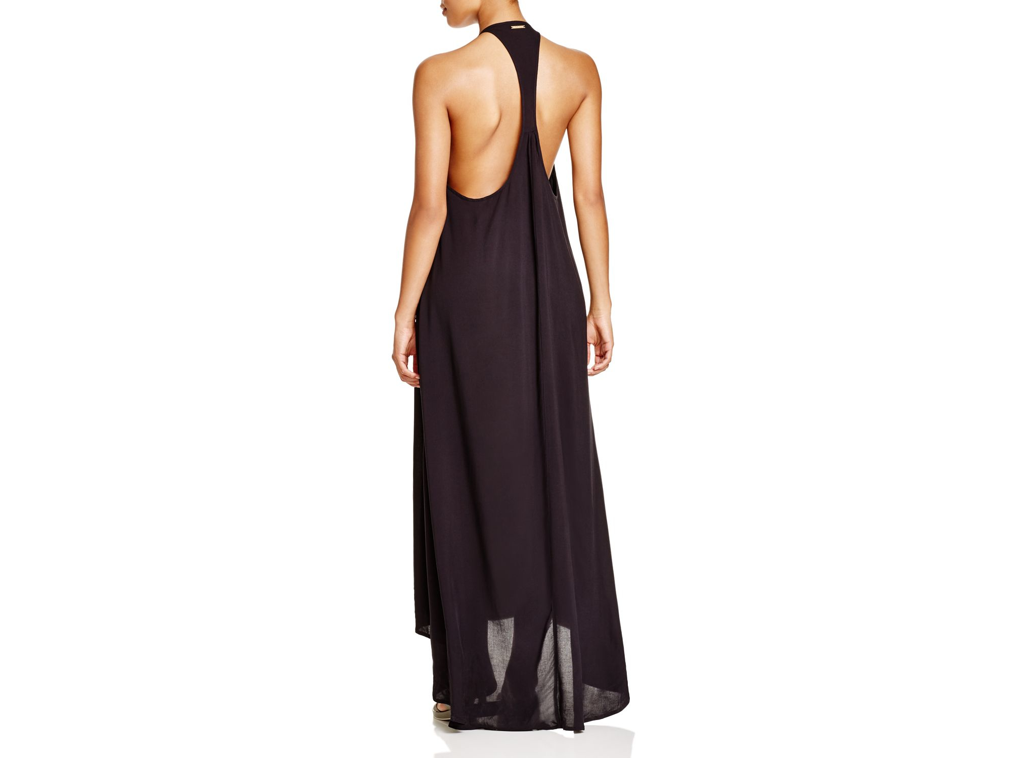 Lyst - Vince Camuto Racerback Maxi Dress Swim Cover Up in Black