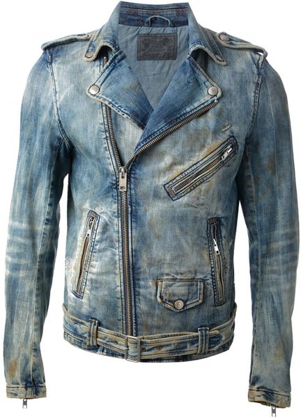 Diesel Denim Jacket in Blue for Men | Lyst