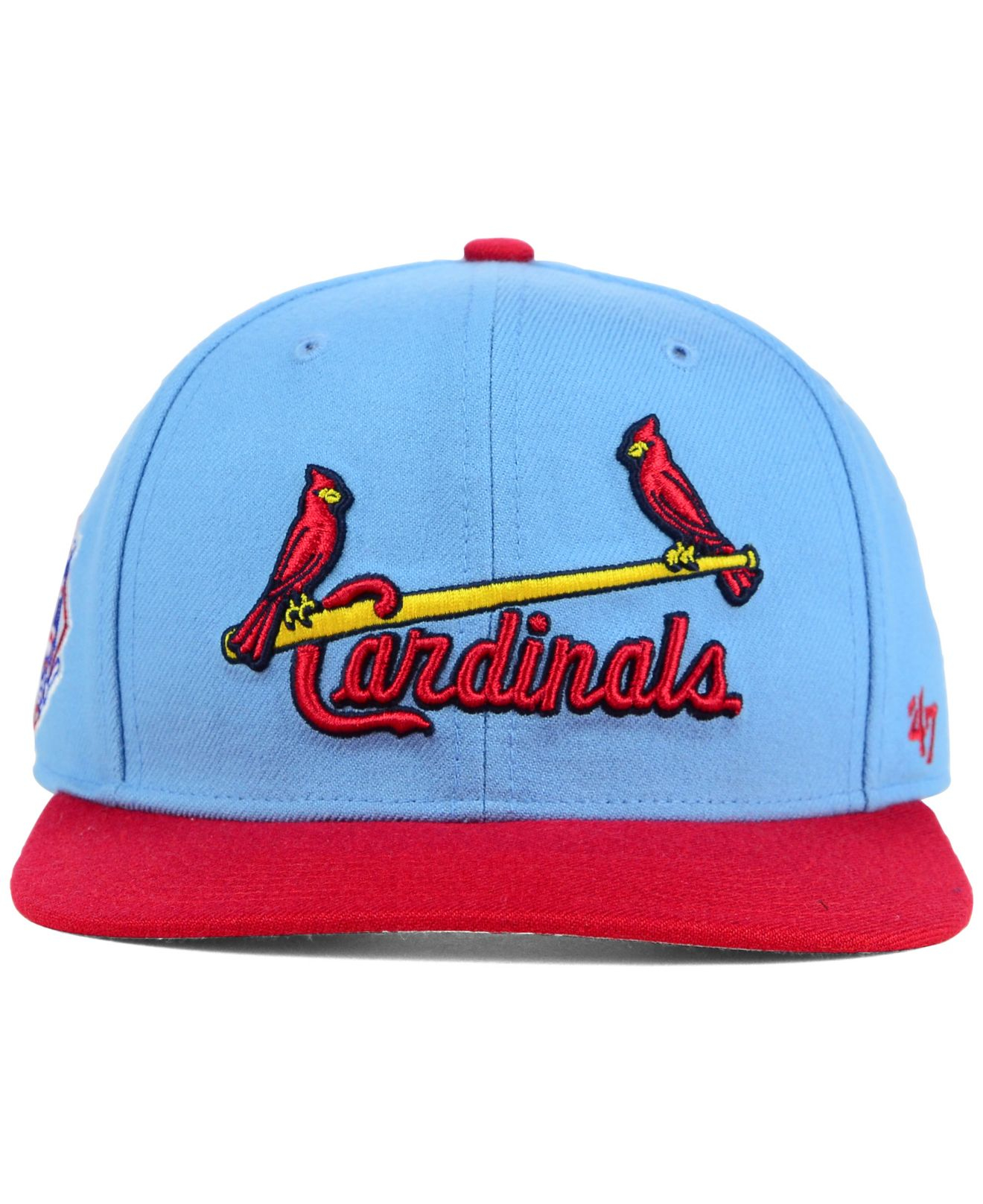 47 brand St. Louis Cardinals Sure Shot Snapback Cap in Blue for Men | Lyst