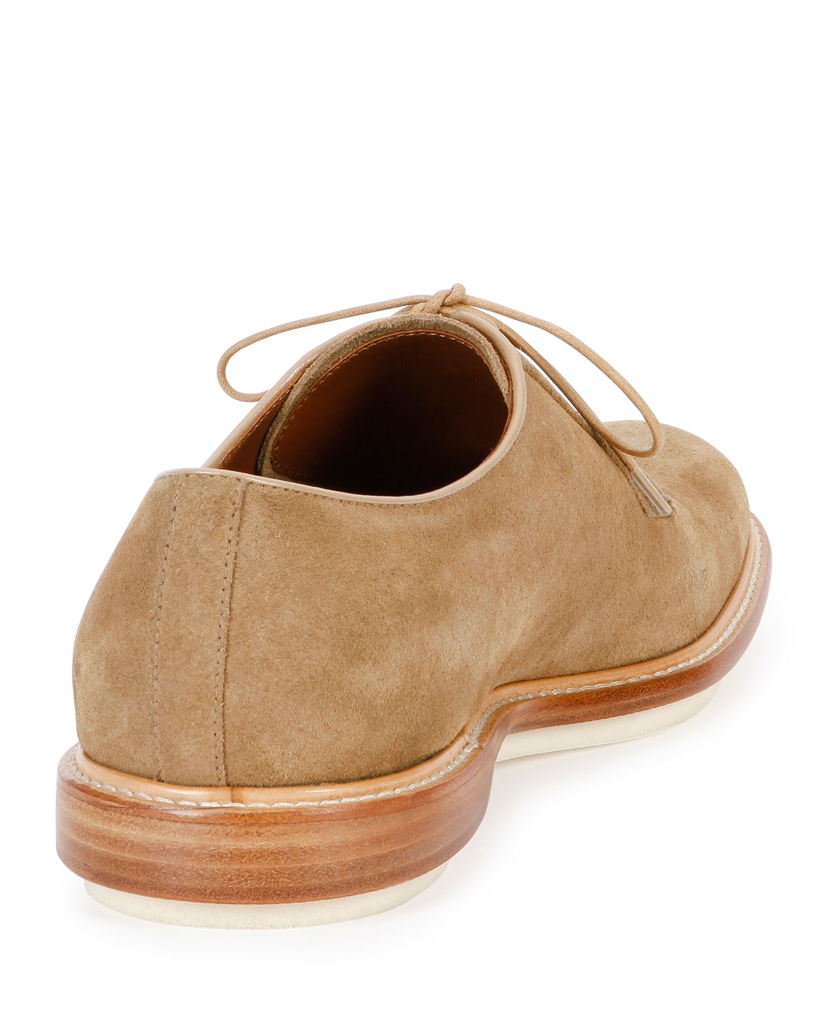 Bally Steve Suede Derby Shoe in Natural for Men | Lyst